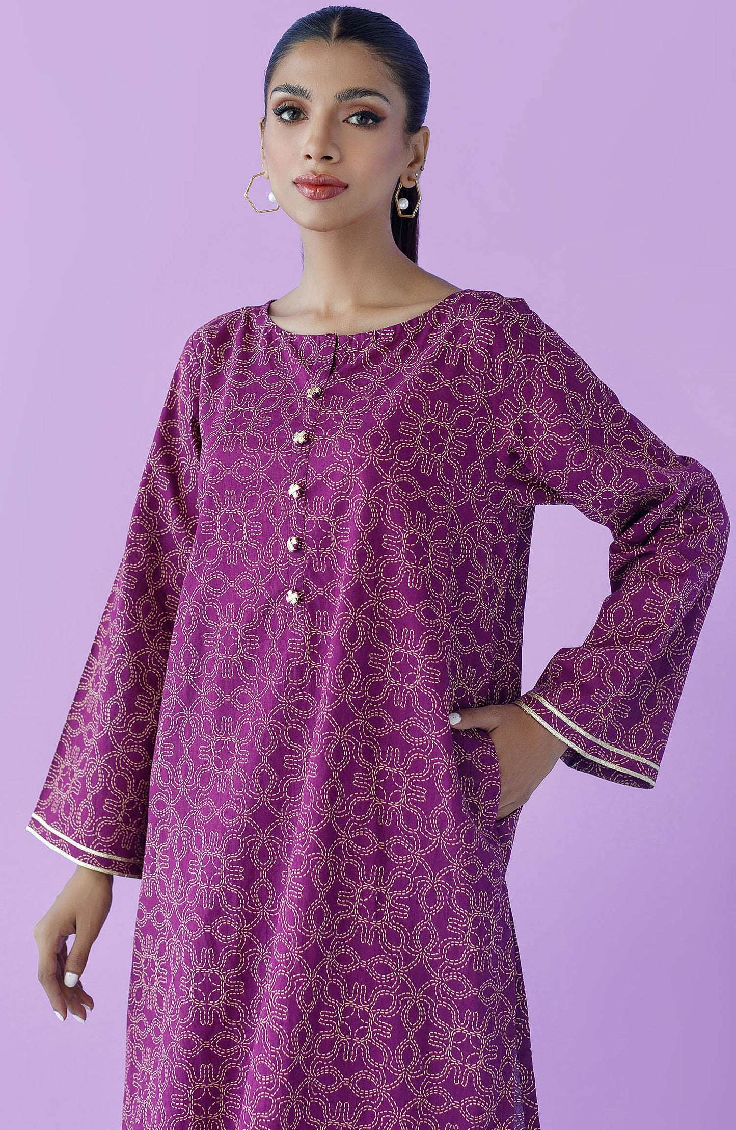 NRDS-23-106/S MAGENTA LAWN  READY TO WEAR SHIRT PANTS