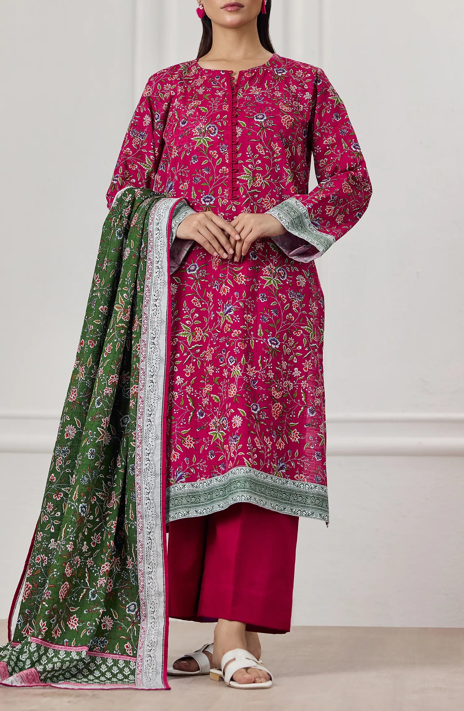 Unstitched | 3 Piece | Printed Khaddar | OTL-25-454