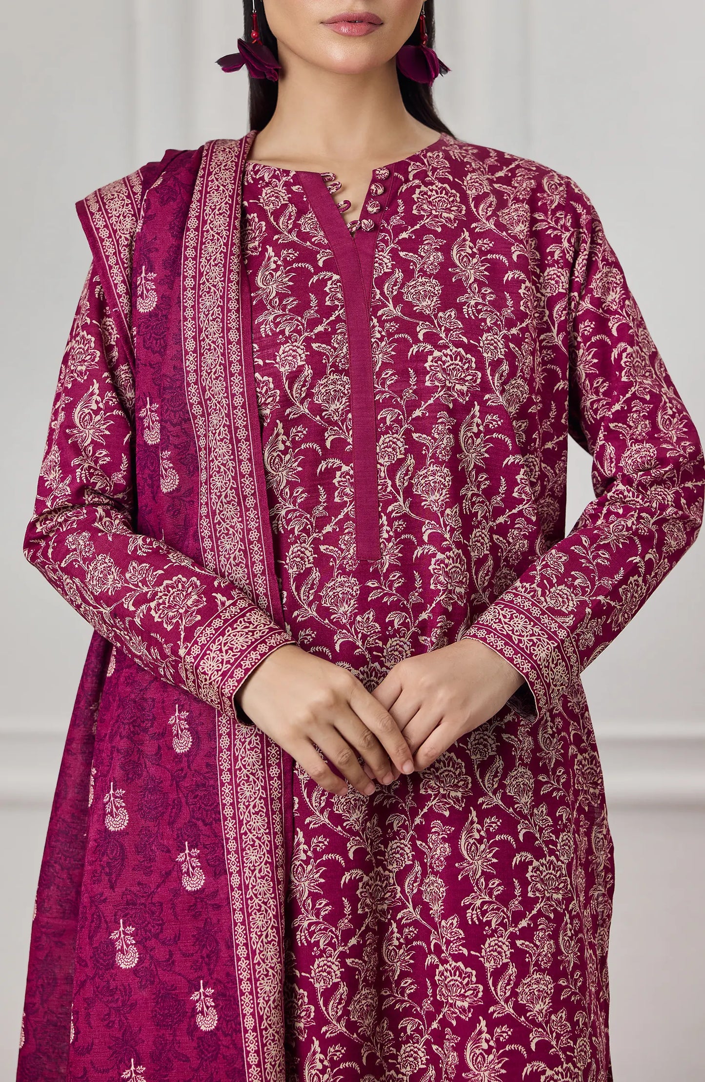 Unstitched | 3 Piece | Printed Khaddar | OTL-25-436