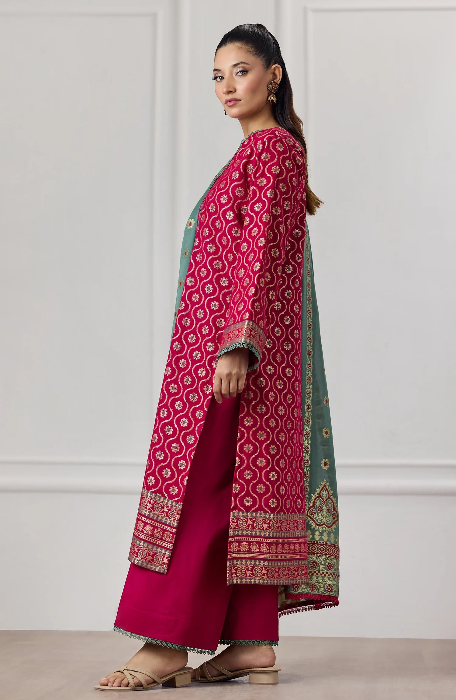 Unstitched | 3 Piece | Printed Lawn Jacquard | OTL-25-410