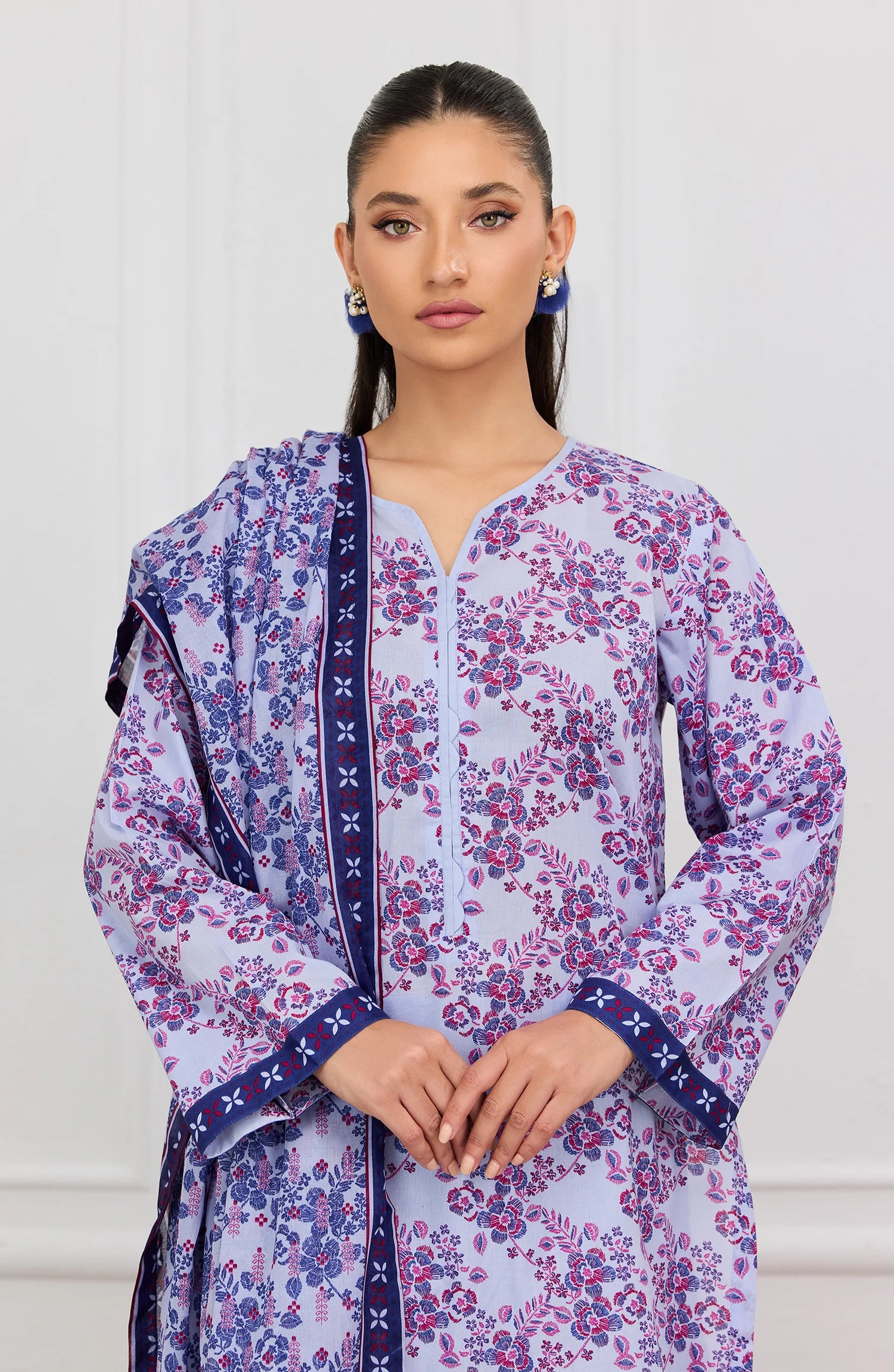 Unstitched | 3 Piece | Printed | Lawn Shirt | OTL-20325/U LILAC