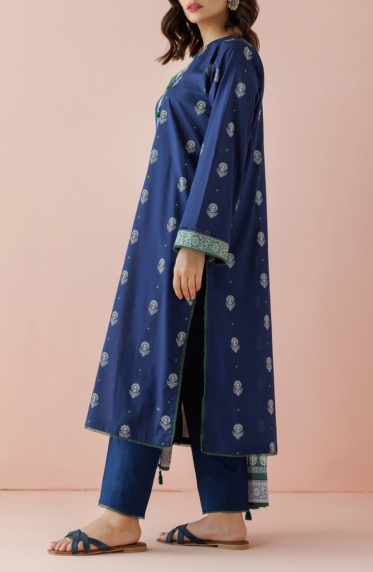 OTL-24-027/U BLUE LAWN Women UNSTITCHED SHIRT DUPATTA PANTS