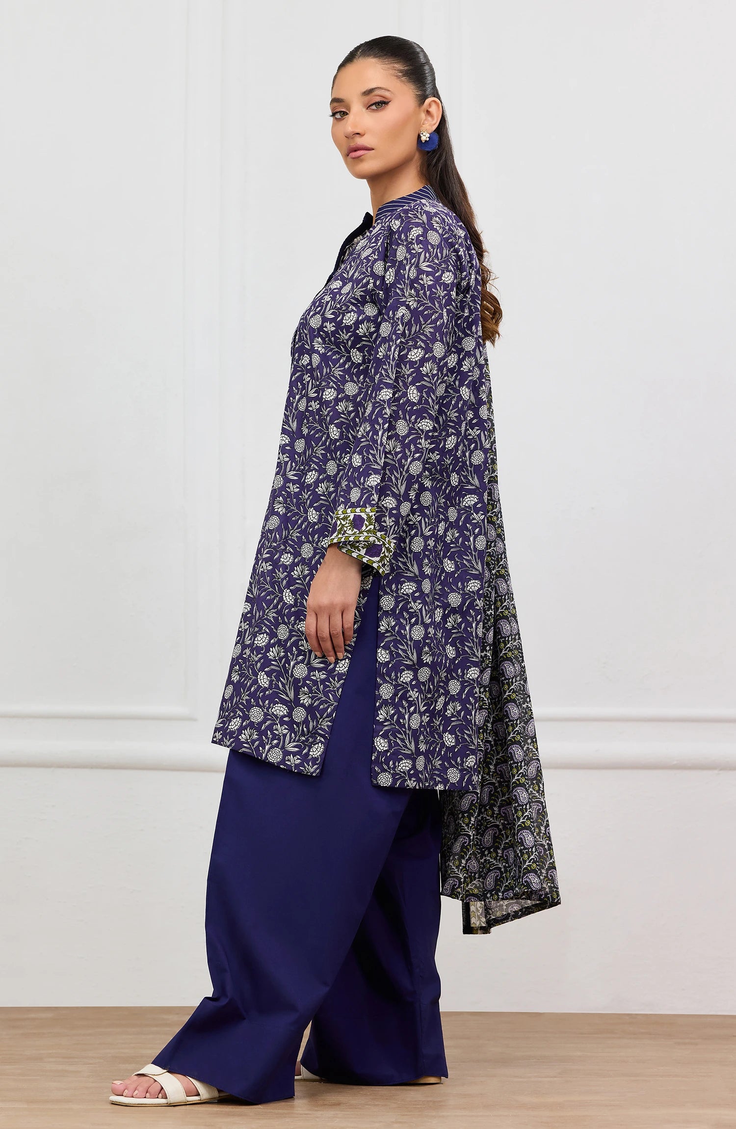 Unstitched | 3 Piece | Printed | Lawn Shirt | OTL-20465/U PURPLE