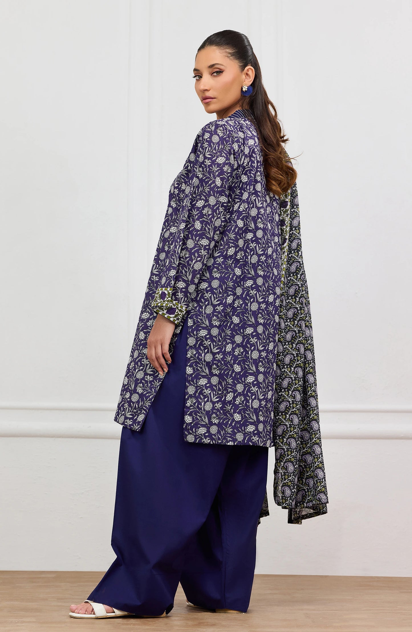 Unstitched | 3 Piece | Printed | Lawn Shirt | OTL-20465/U PURPLE