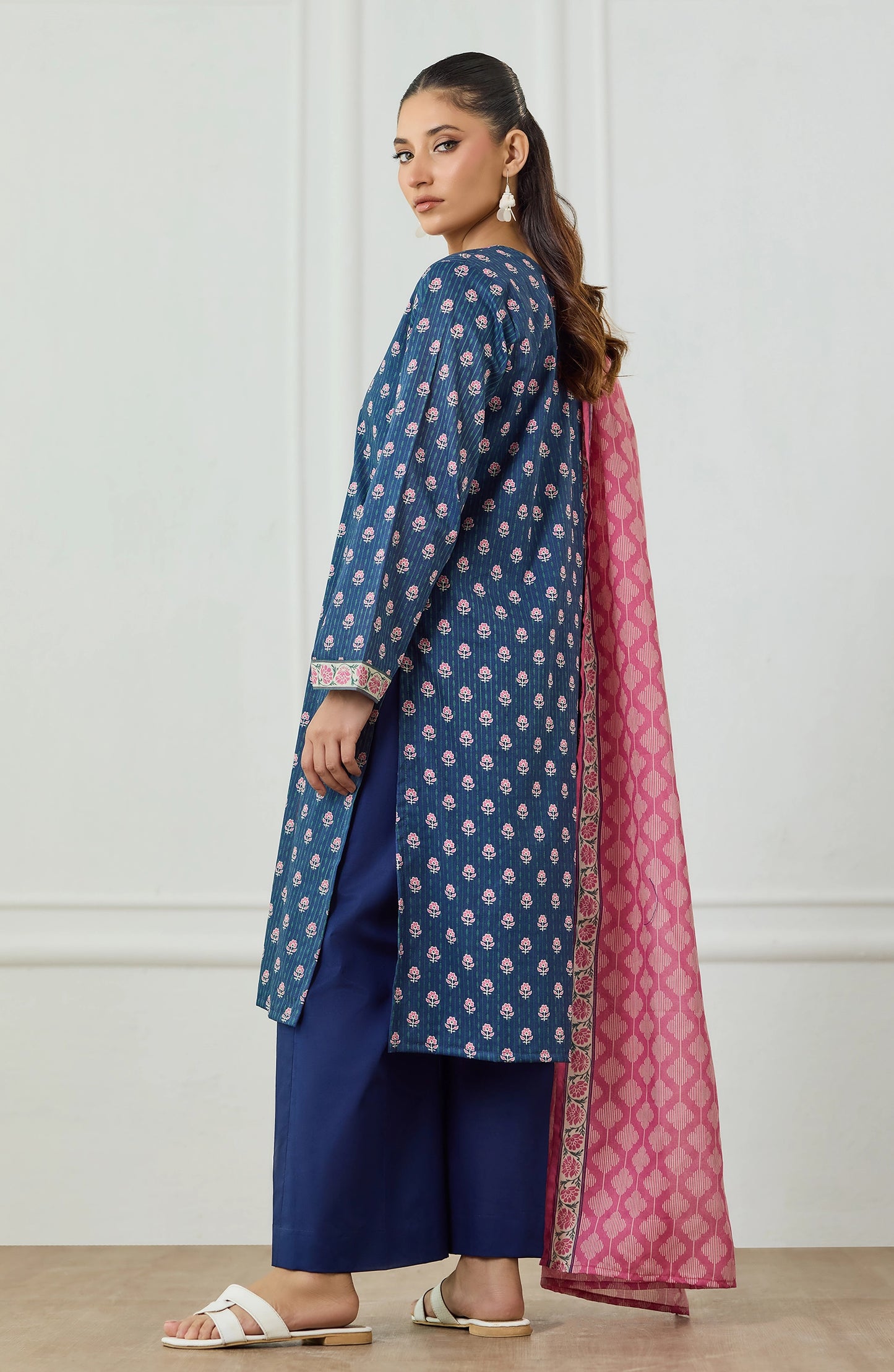 Unstitched | 3 Piece | Printed | Lawn Shirt | OTL-25-547/U BLUE