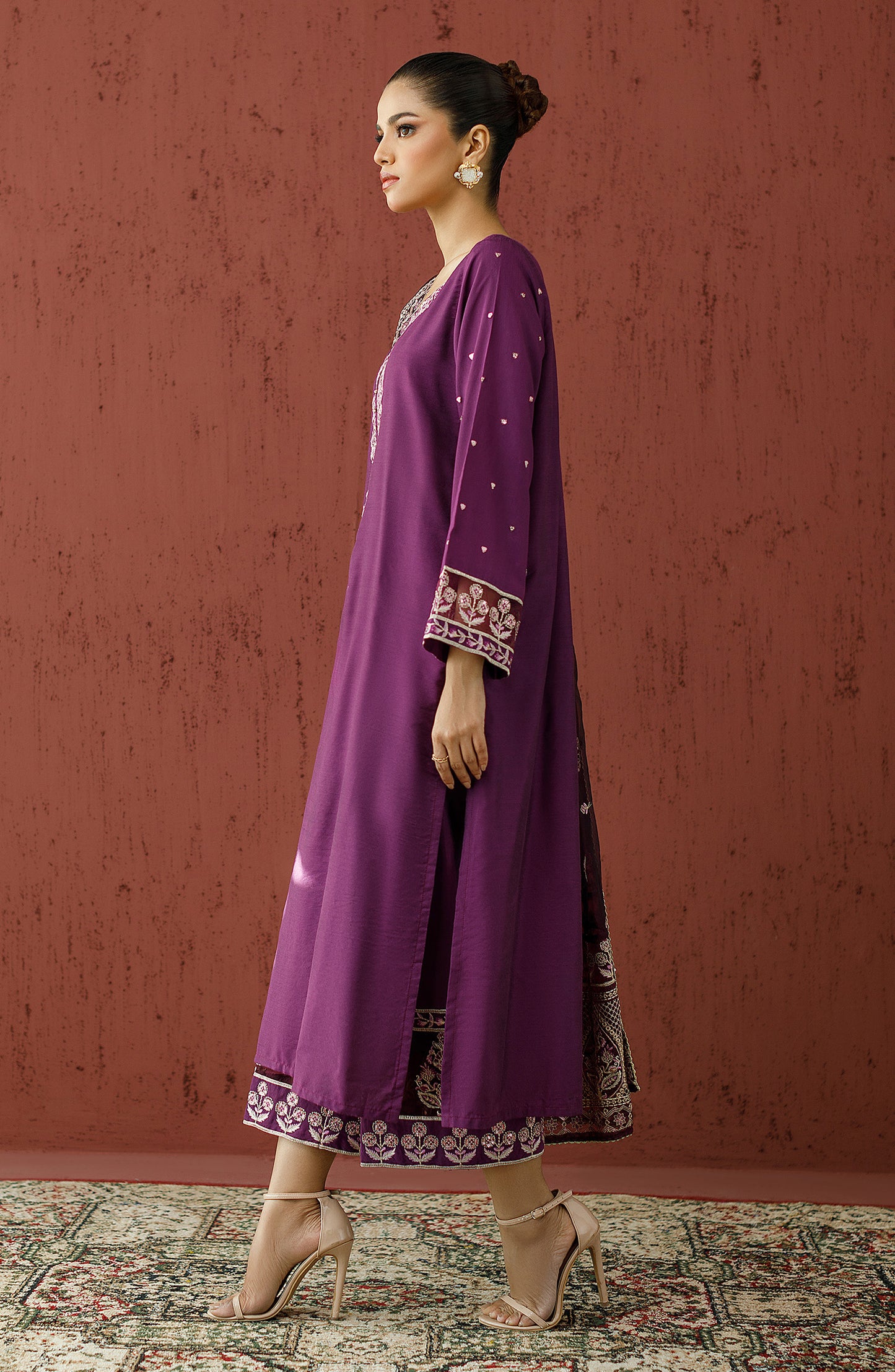 WRFC23W-3002 COTTON SILK Women READY TO WEAR SHIRT DUPATTA PANTS