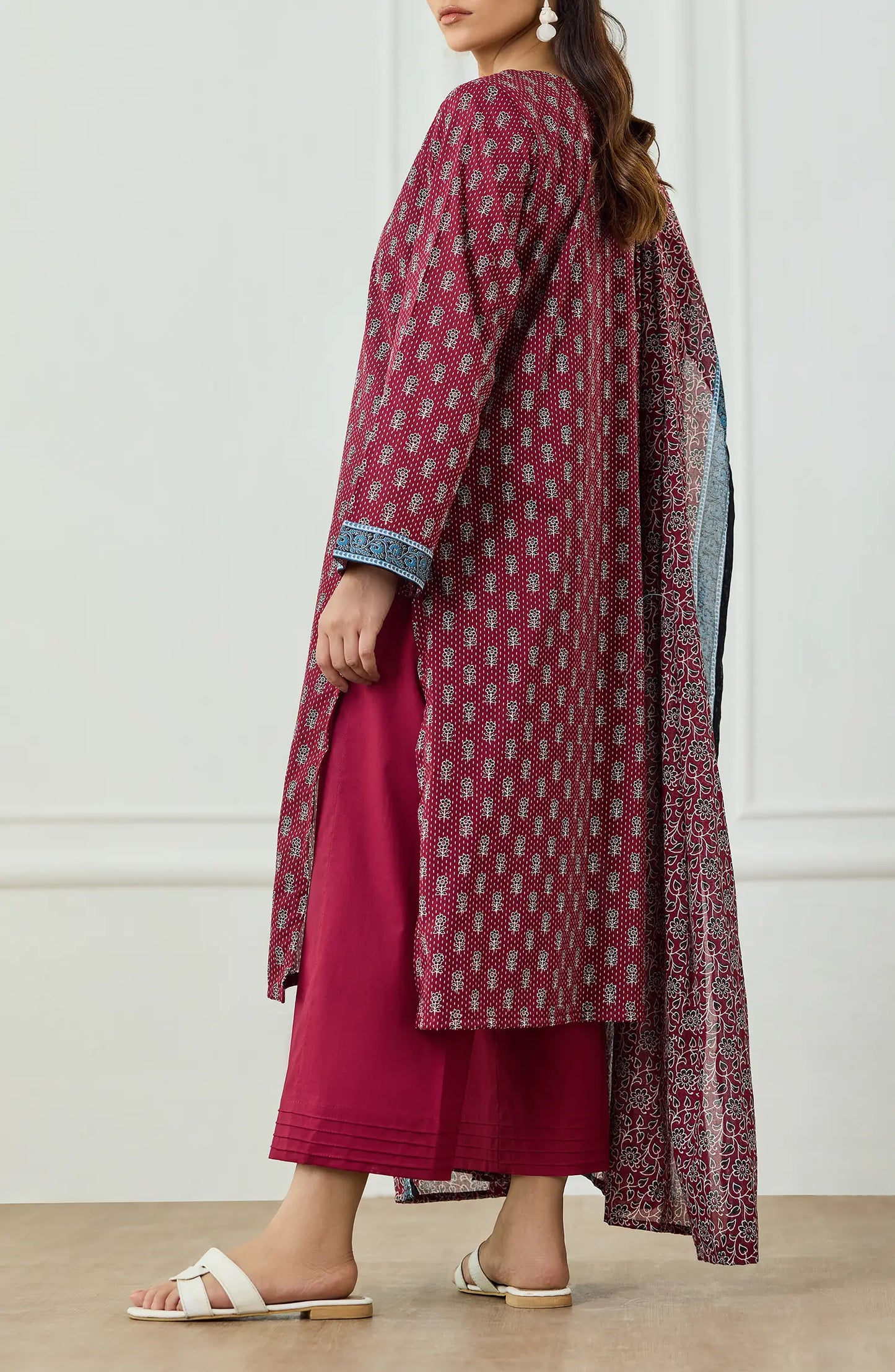 Unstitched | 3 Piece | Printed | Lawn Shirt | OTL-25-496/U RED