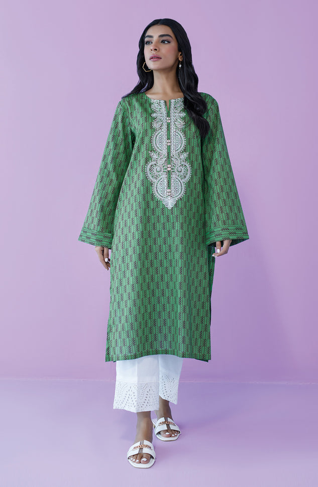 HCS-23-051/S GREEN CAMBRIC SCSHIRT READY TO WEAR SHIRT