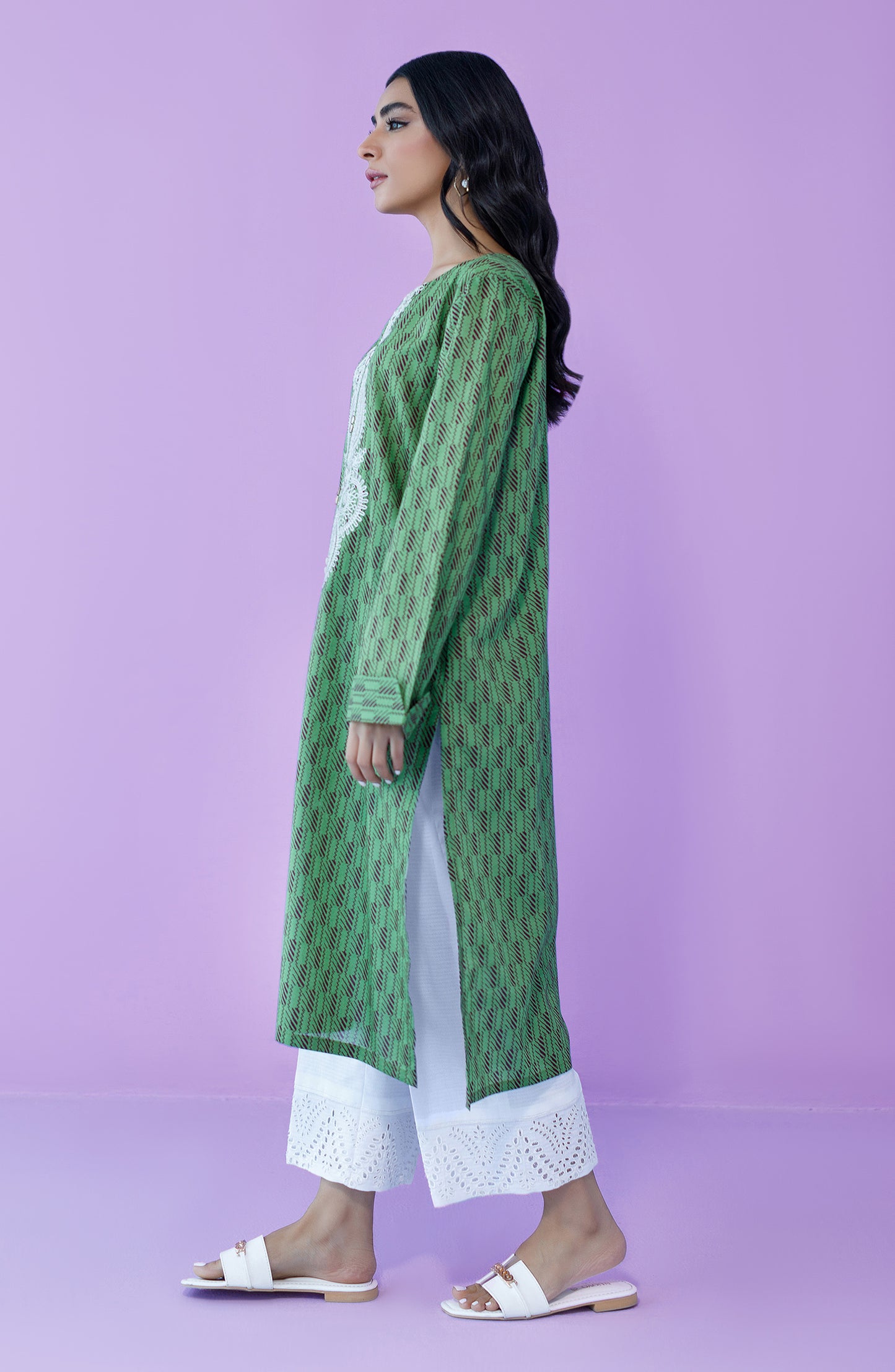 HCS-23-051/S GREEN CAMBRIC SCSHIRT READY TO WEAR SHIRT