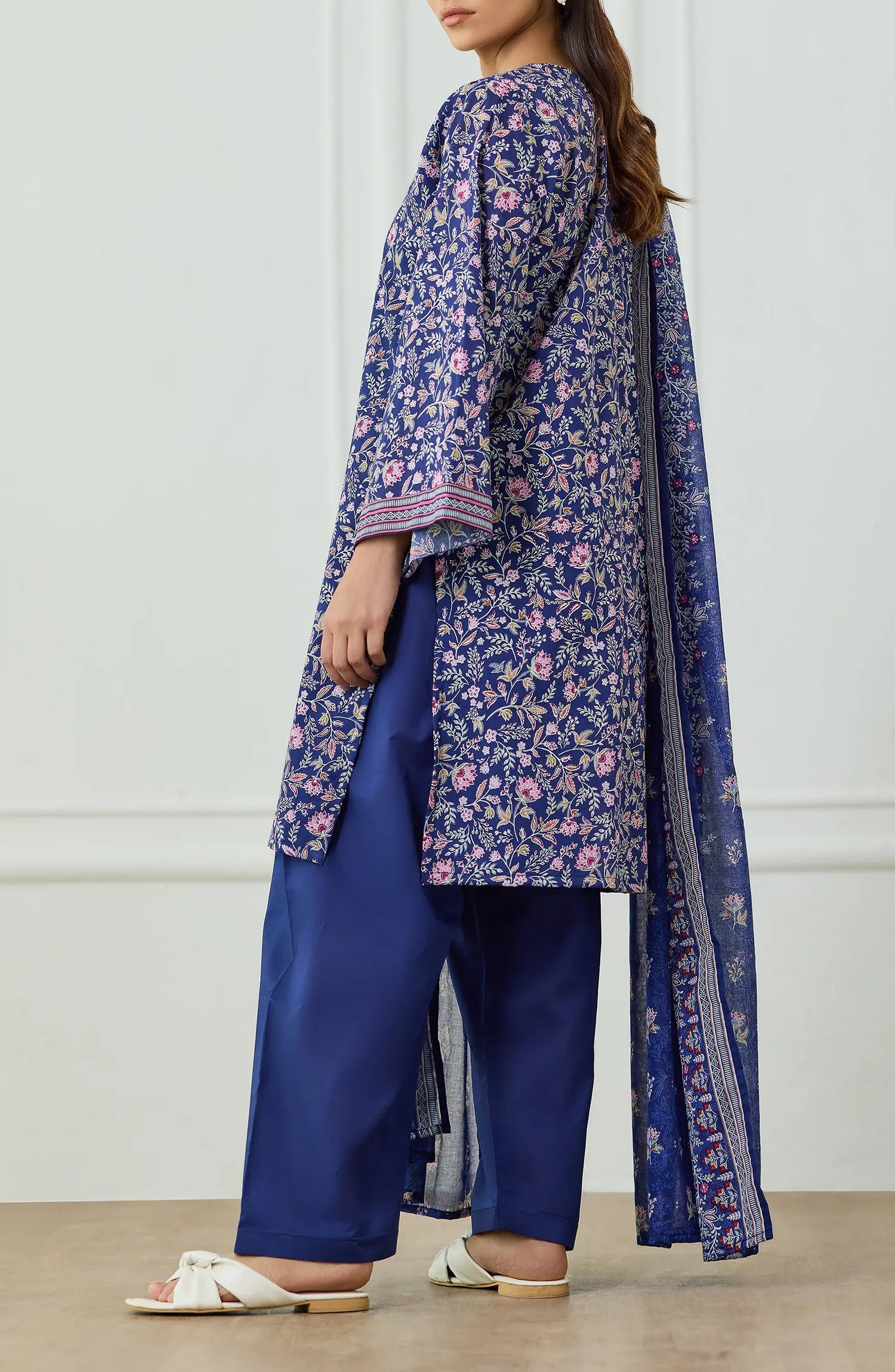 Unstitched | 3 Piece | Printed | Lawn Shirt | OTL-25-513/U BLUE