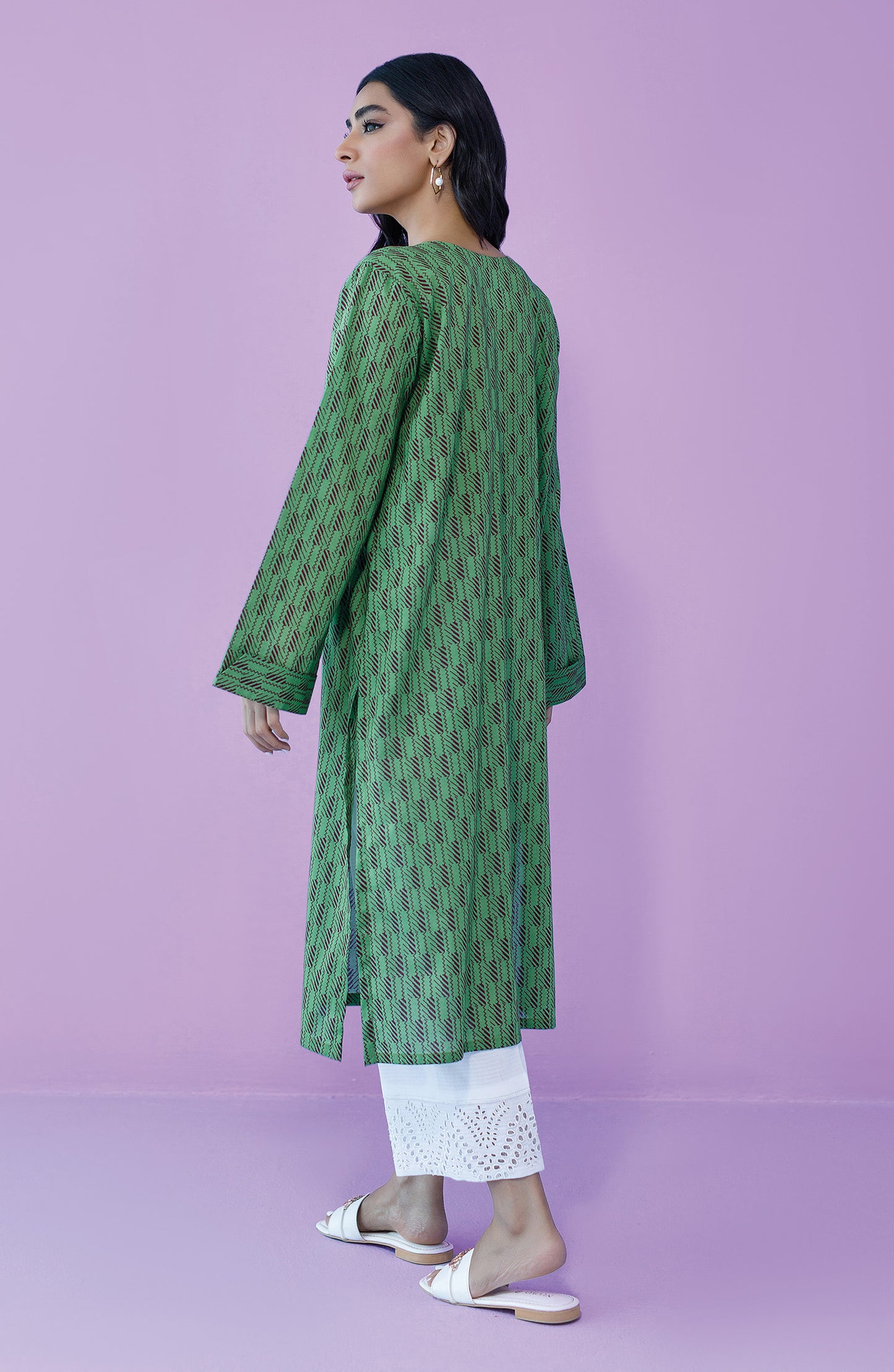HCS-23-051/S GREEN CAMBRIC SCSHIRT READY TO WEAR SHIRT