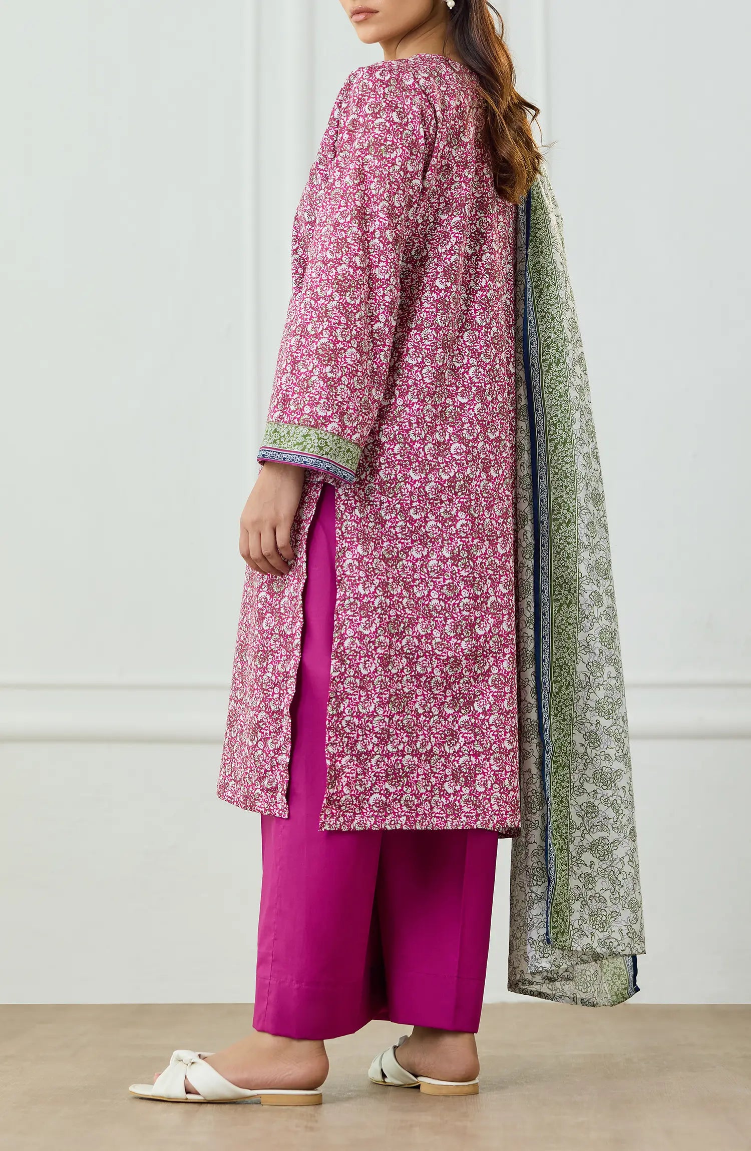 Unstitched | 3 Piece | Printed | Lawn Shirt | OTL-25-492/U PINK