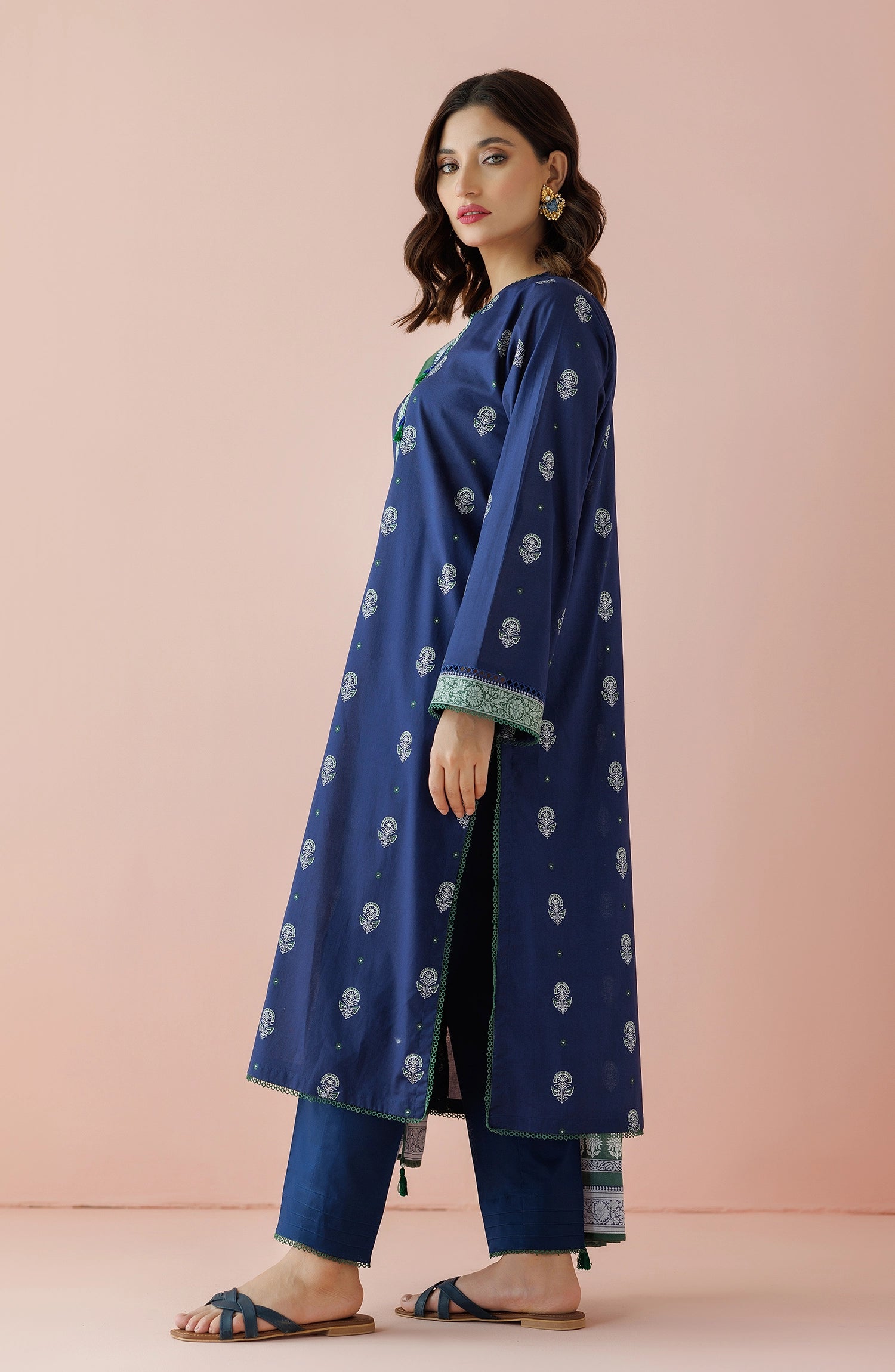 Stitched | 3 Piece | Premium Embroidered Lawn | OTL-24-027