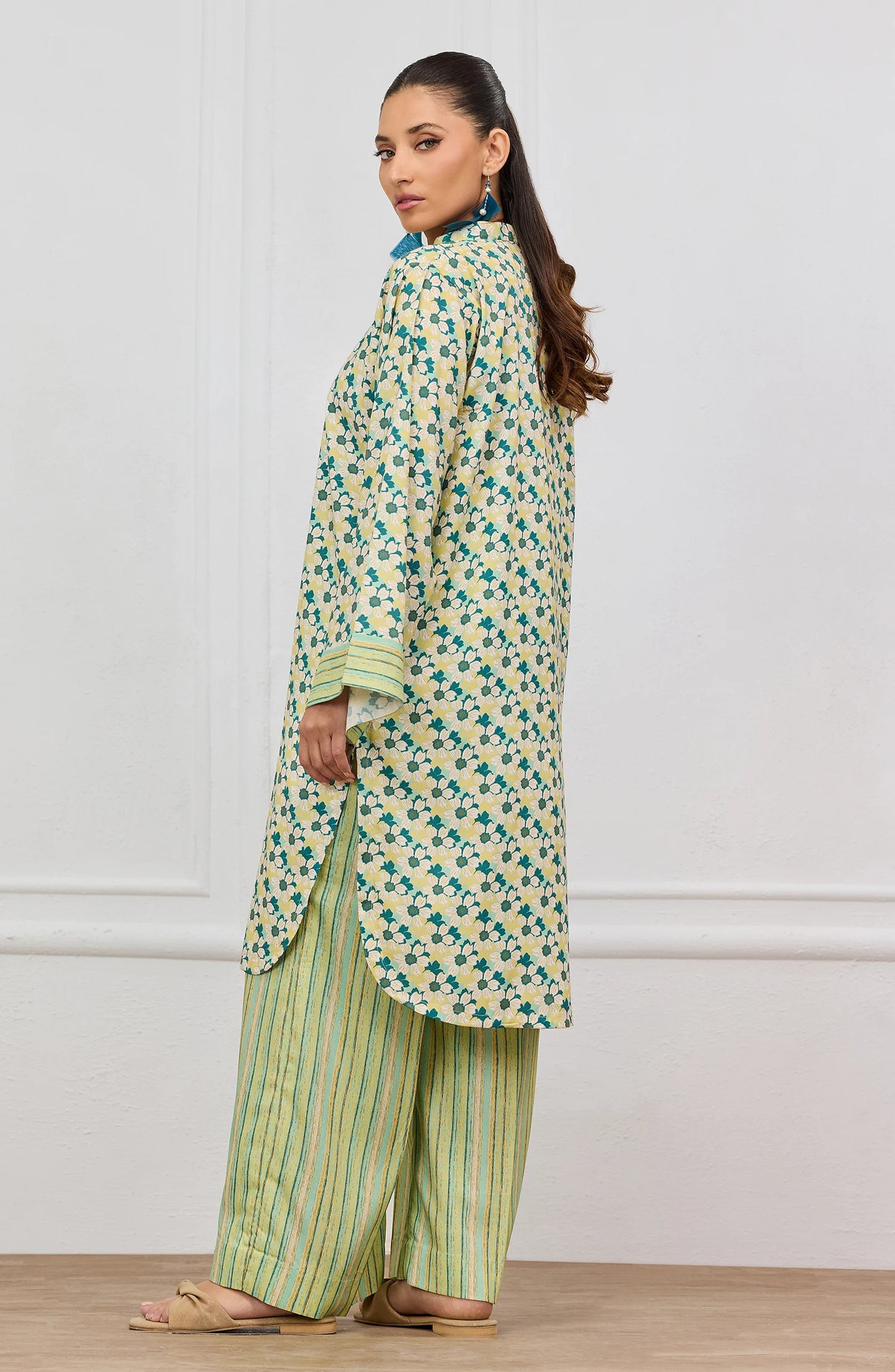 Stitched | 2 Piece | Printed | Linen Viscose Shirt | WRCV25S-2036/S SEA GREEN