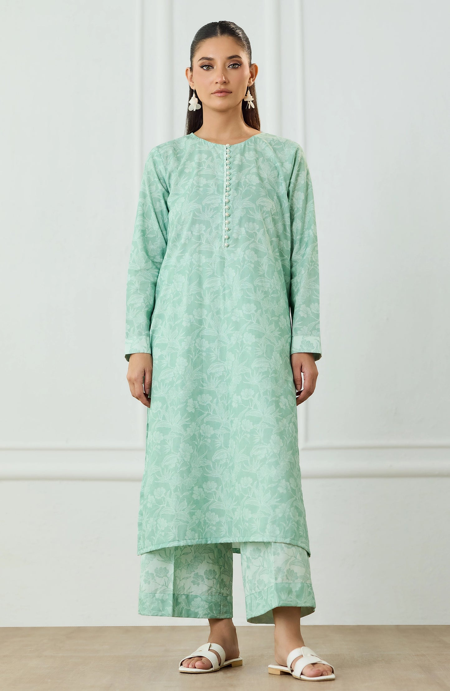 Stitched | 2 Piece | Printed | Lawn Jacquard Shirt | WRCV25S-2018/S MINT GREEN