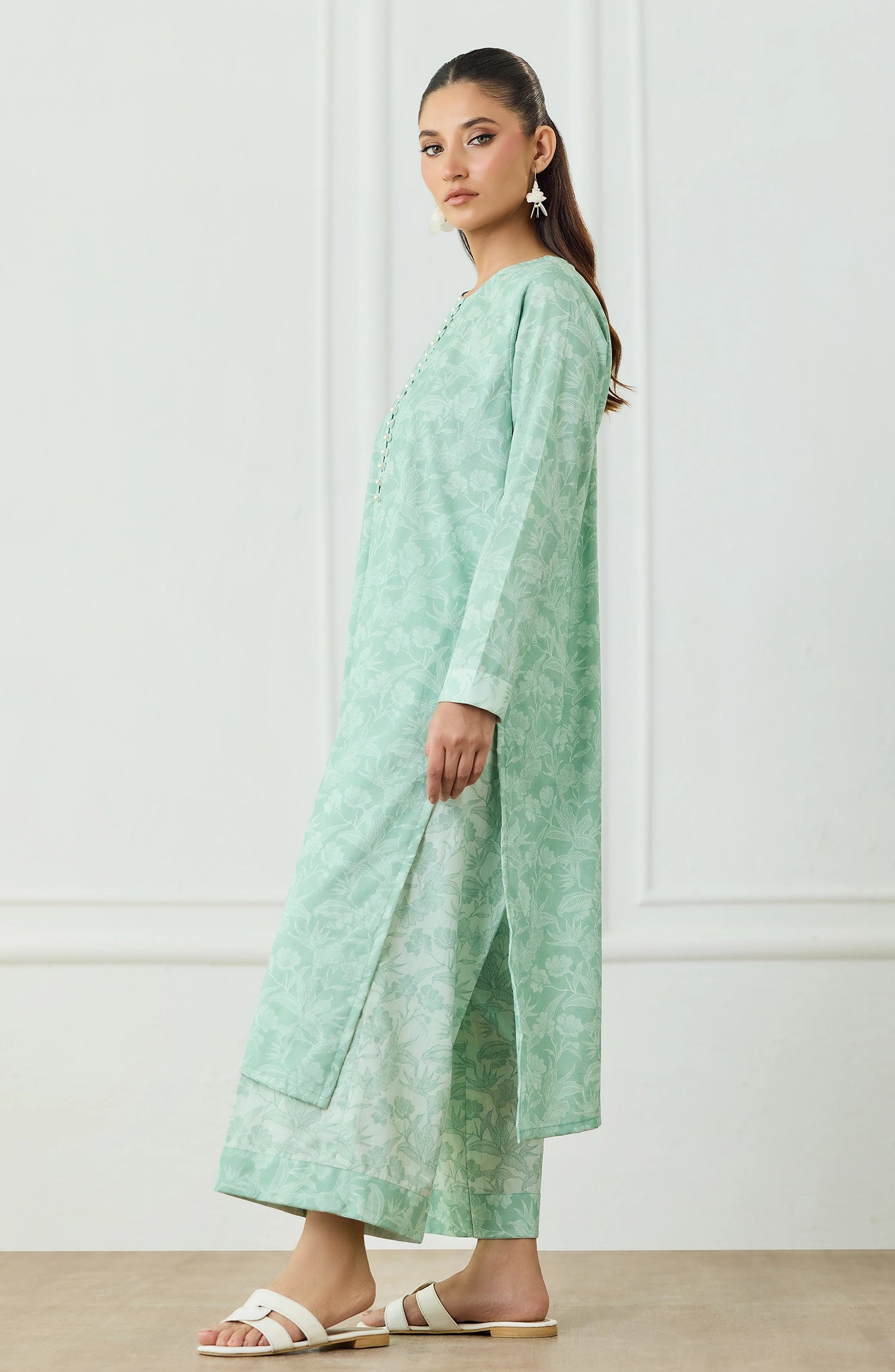 Stitched | 2 Piece | Printed | Lawn Jacquard Shirt | WRCV25S-2018/S MINT GREEN