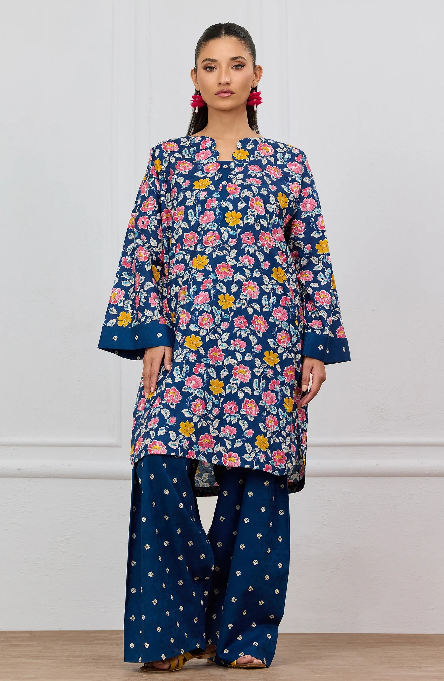 Stitched | 2 Piece | Printed | Jacquard Shirt | WRCJ25S-2053/S BLUE