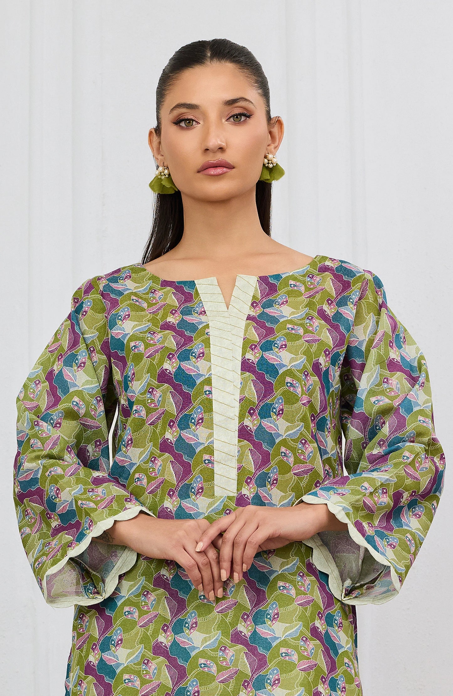 Stitched | 2 Piece | Printed | Karandi Shirt | WRCR25S-2001/S GREEN