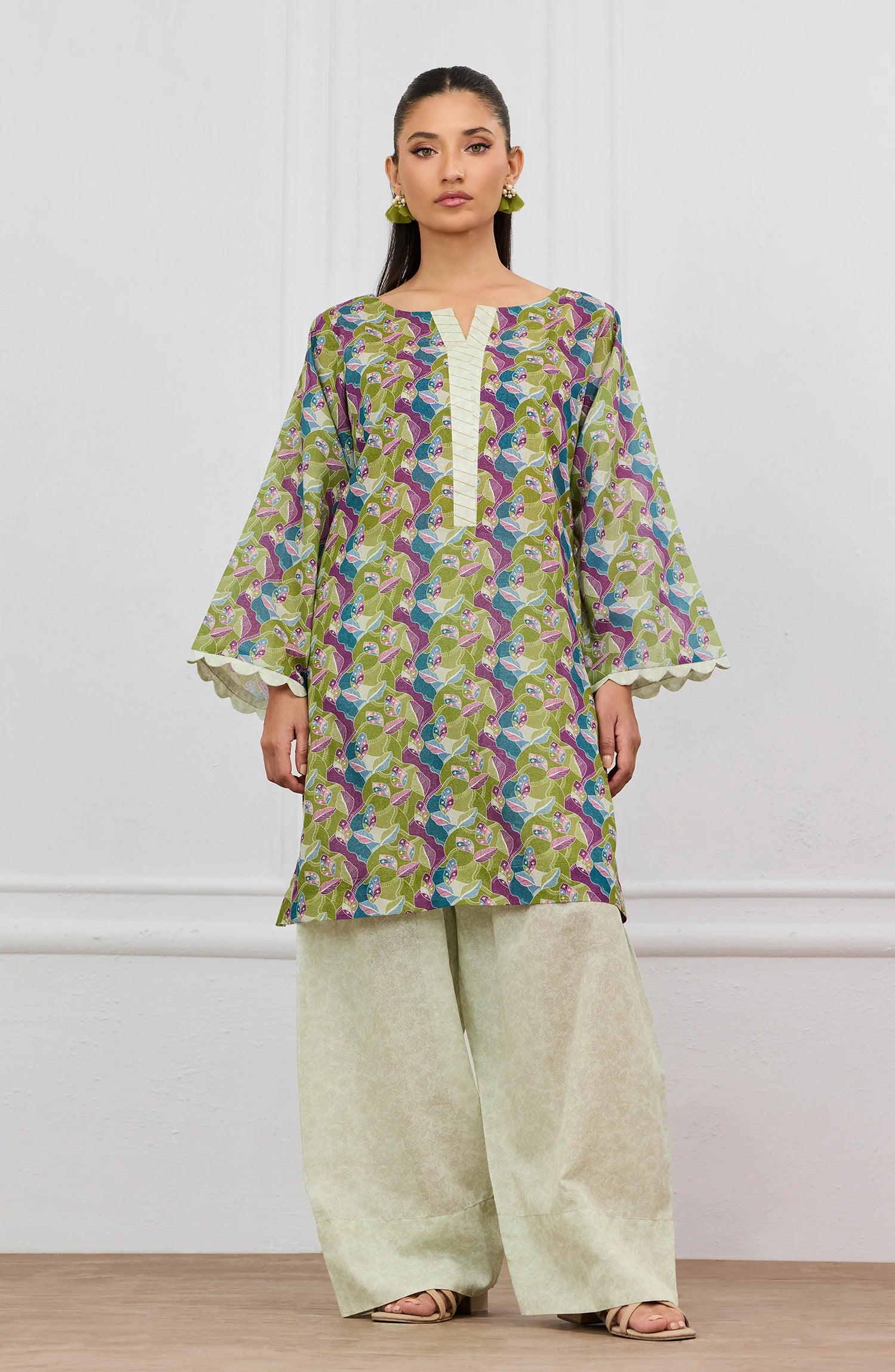 Stitched | 2 Piece | Printed | Karandi Shirt | WRCR25S-2001/S GREEN