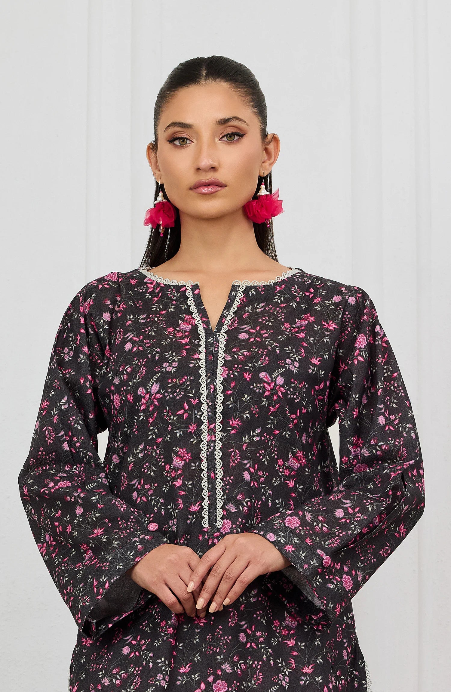 Stitched | 2 Piece | Printed | Lawn Shirt | WRCR25S-2004/S BLACK