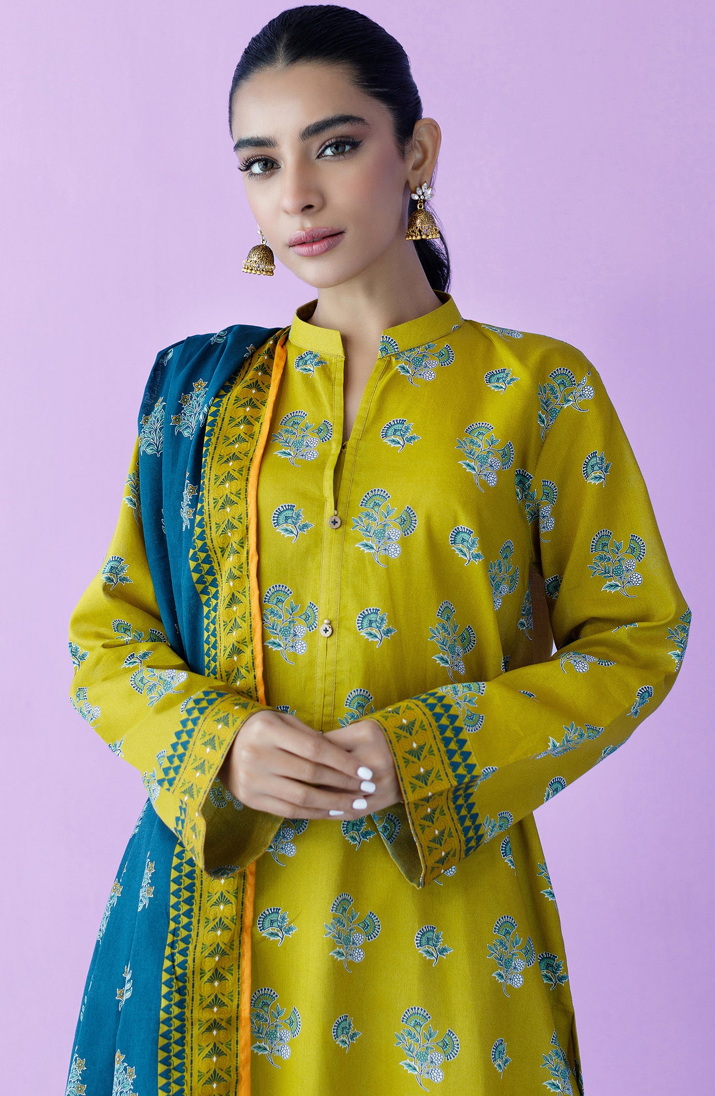 NRDS-23-077/S GREEN LAWN  READY TO WEAR SHIRT DUPATTA