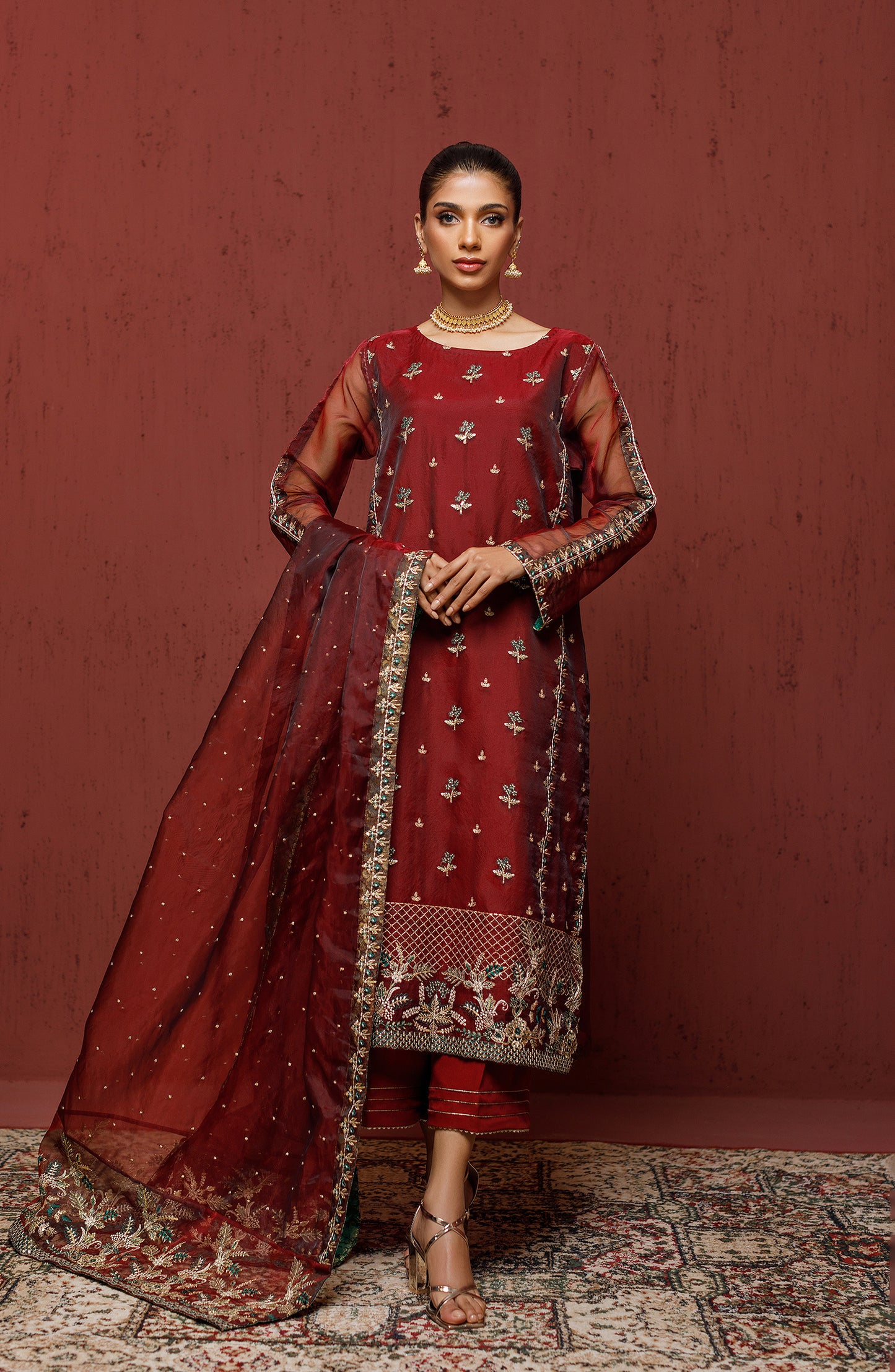 NF-SDT-23-017/U COTTON Women UNSTITCHED SHIRT DUPATTA PANTS
