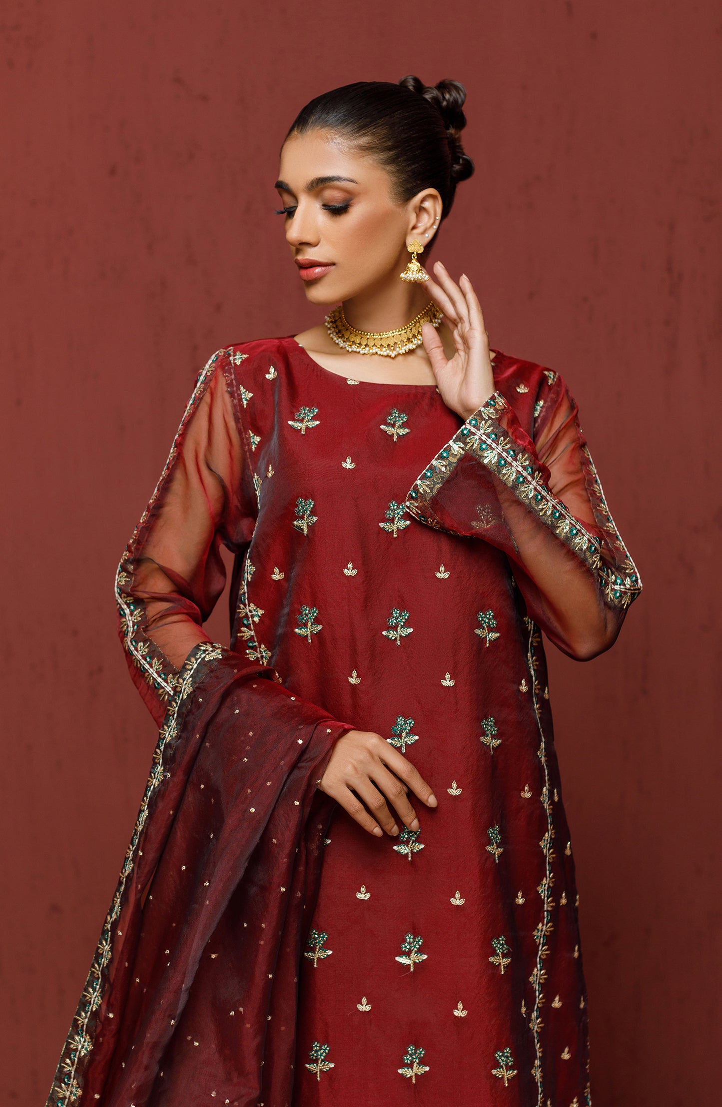 NF-SDT-23-017/U COTTON Women UNSTITCHED SHIRT DUPATTA PANTS