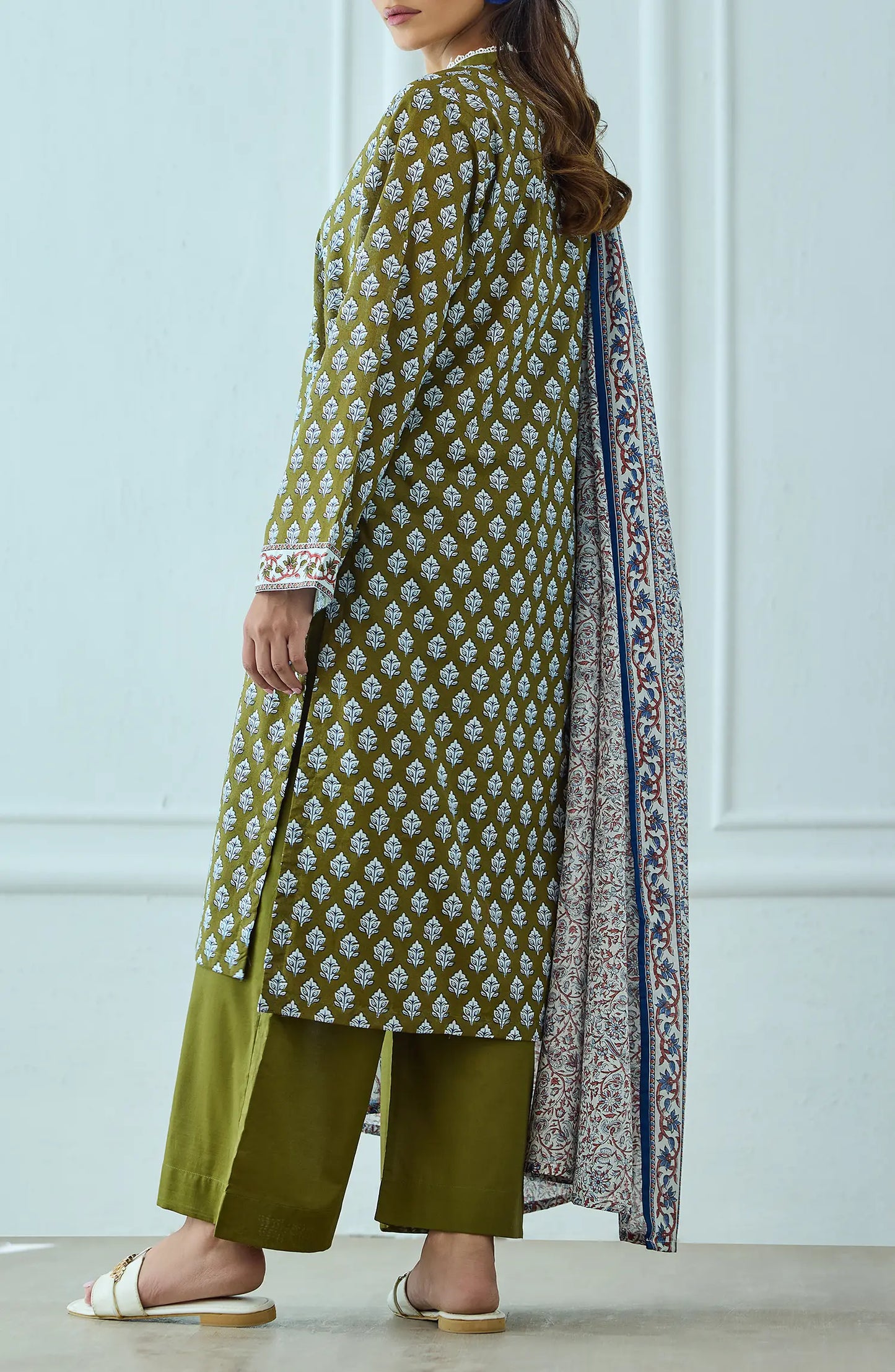 Unstitched | 3 Piece | Printed | Lawn Shirt | OTL-25-517/U GREEN