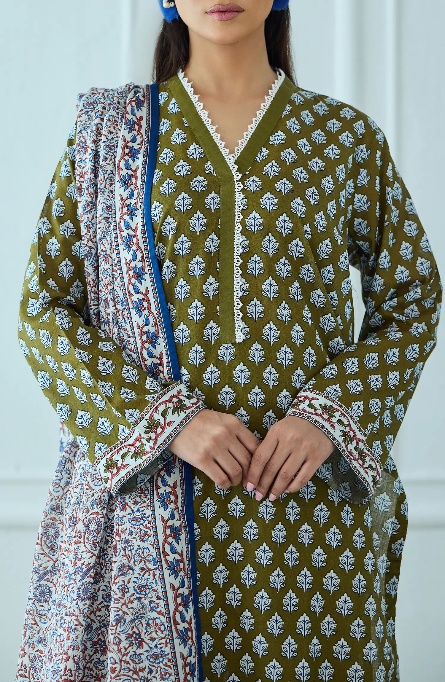 Unstitched | 3 Piece | Printed | Lawn Shirt | OTL-25-517/U GREEN