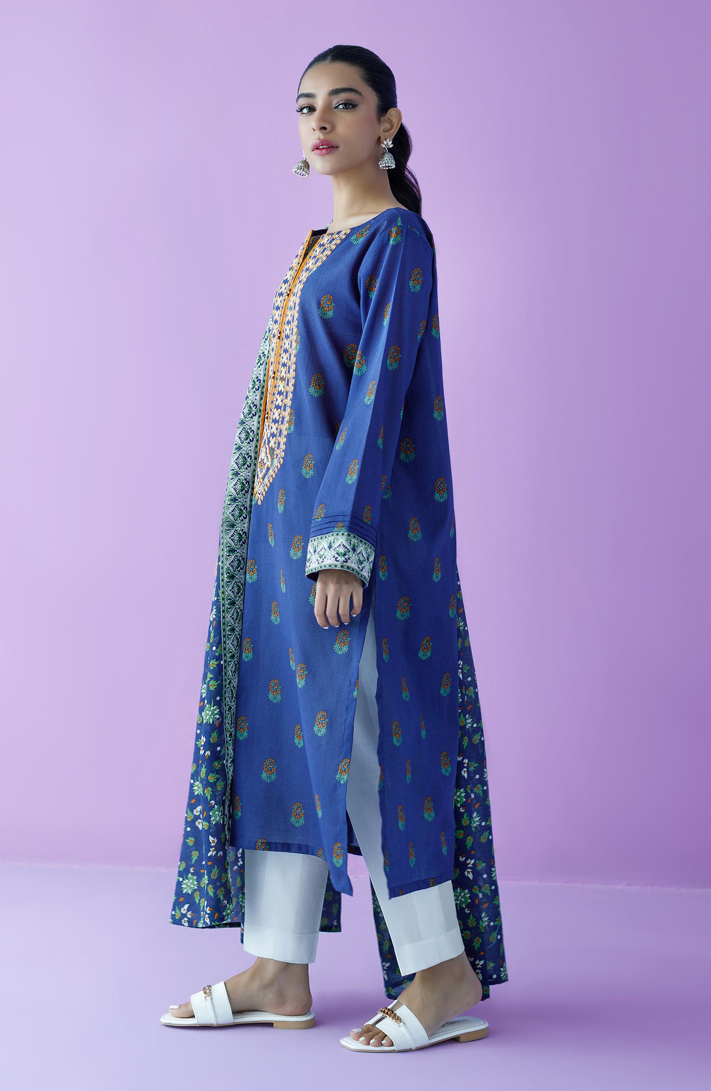 NRDS-23-064/S BLUE LAWN  READY TO WEAR SHIRT DUPATTA