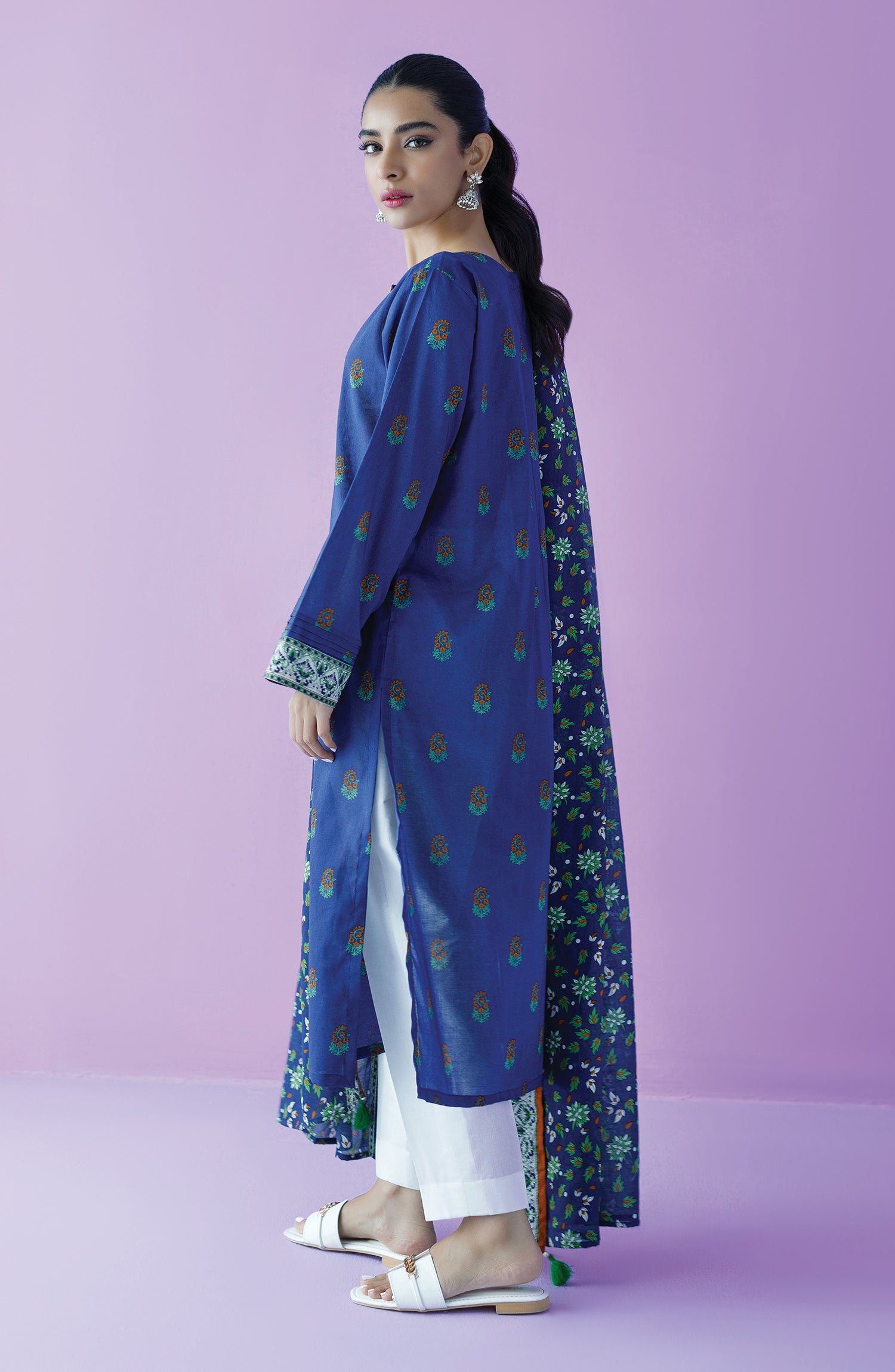 NRDS-23-064/S BLUE LAWN  READY TO WEAR SHIRT DUPATTA