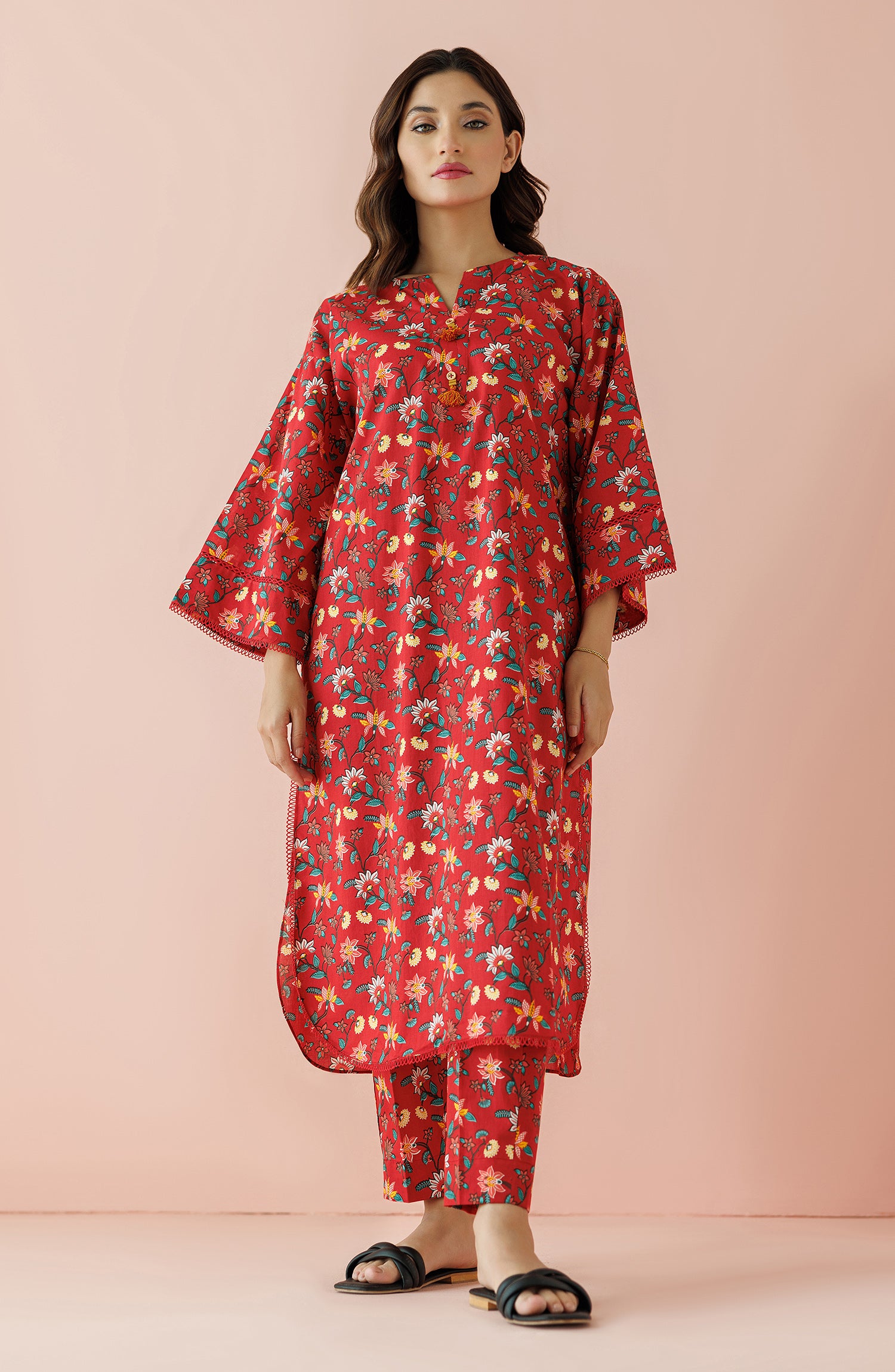 NRDS-24-042/S RED LAWN Women READY TO WEAR SHIRT PANTS
