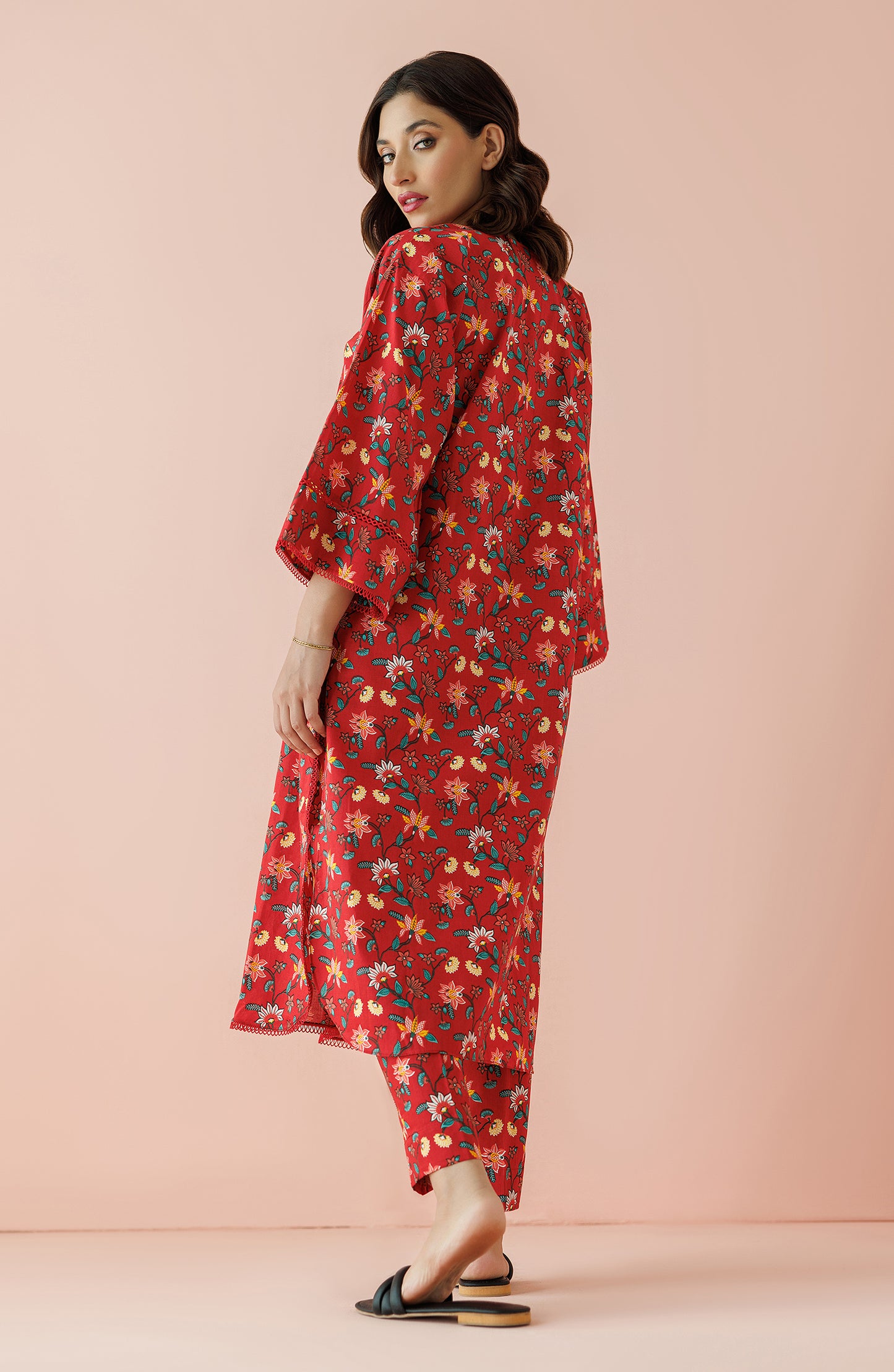 NRDS-24-042/S RED LAWN Women READY TO WEAR SHIRT PANTS
