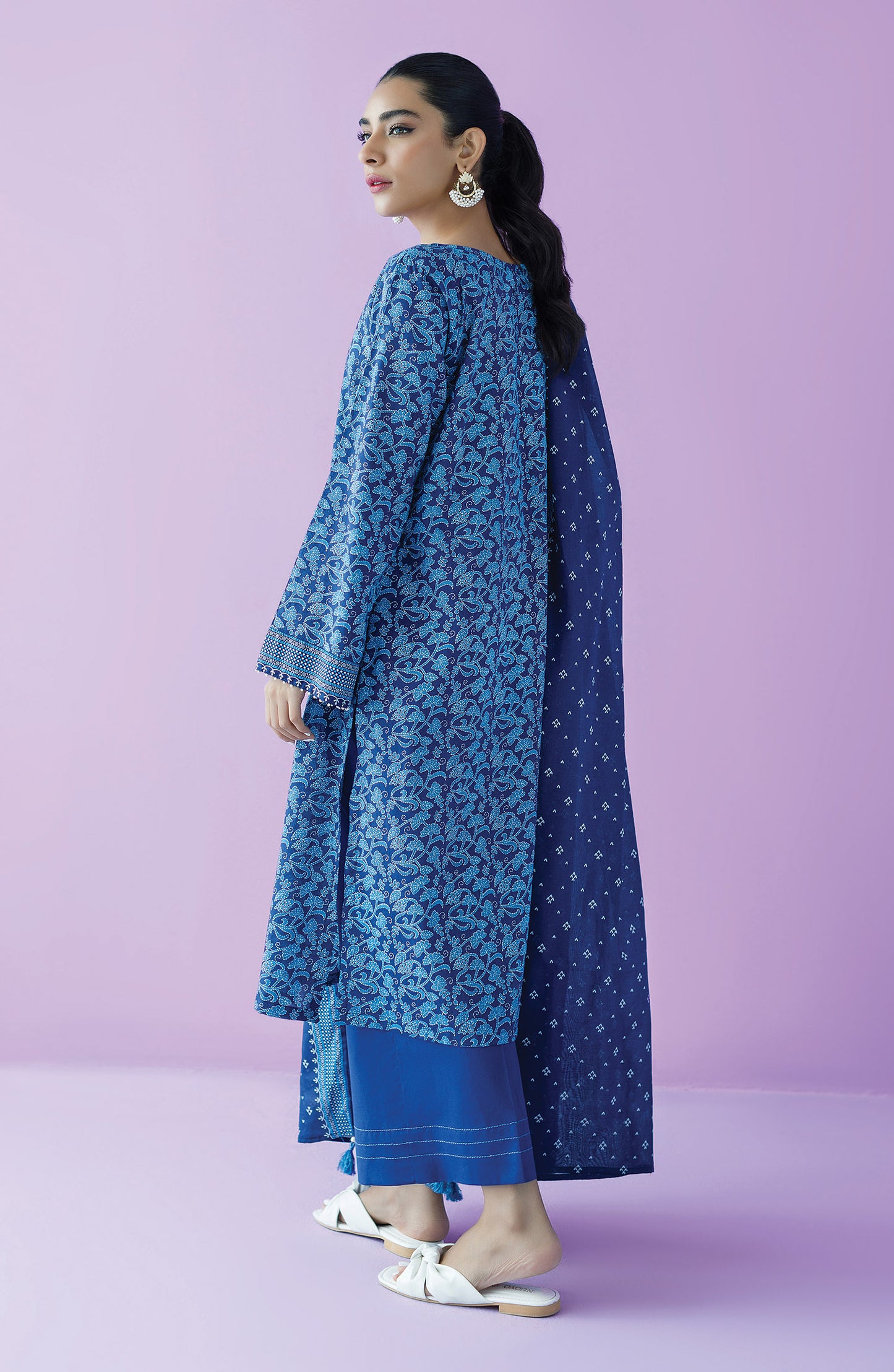 OTL-23-156/S BLUE LAWN  READY TO WEAR SHIRT DUPATTA PANTS