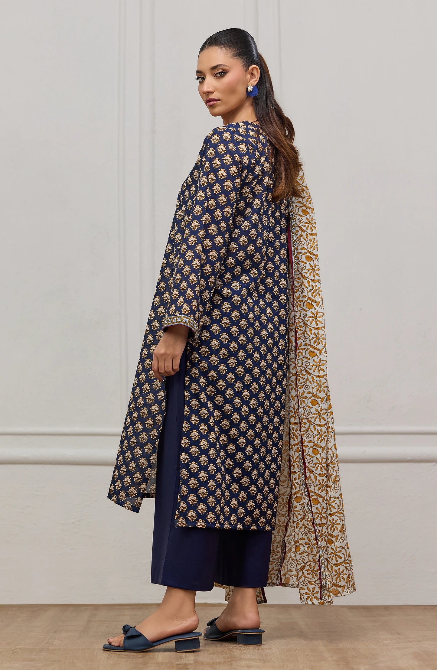 Unstitched | 3 Piece | Printed | Lawn Shirt | OTL-20545/U BLUE