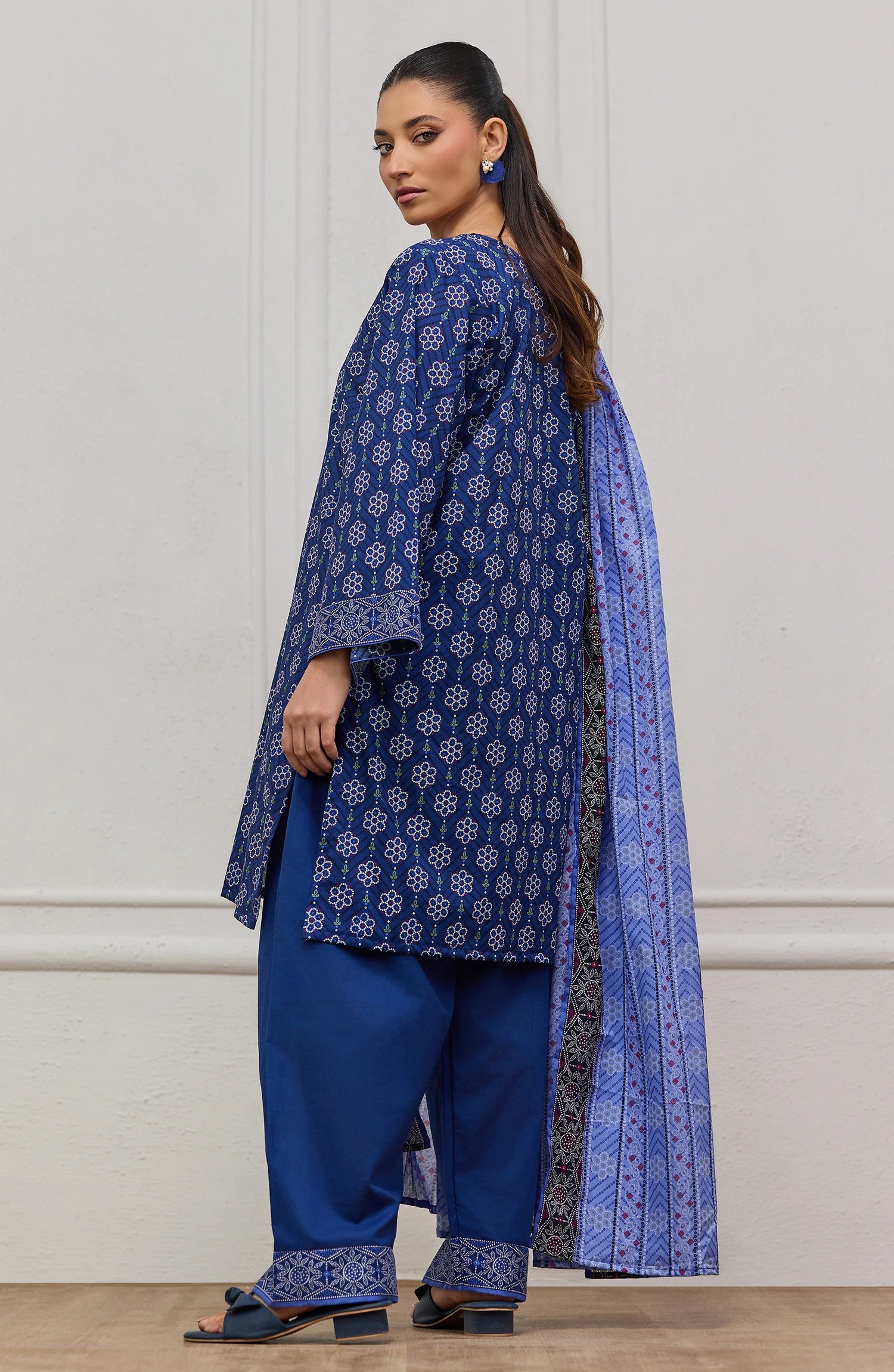 Unstitched | 3 Piece | Printed | Lawn Shirt | OTL-20335/U BLUE