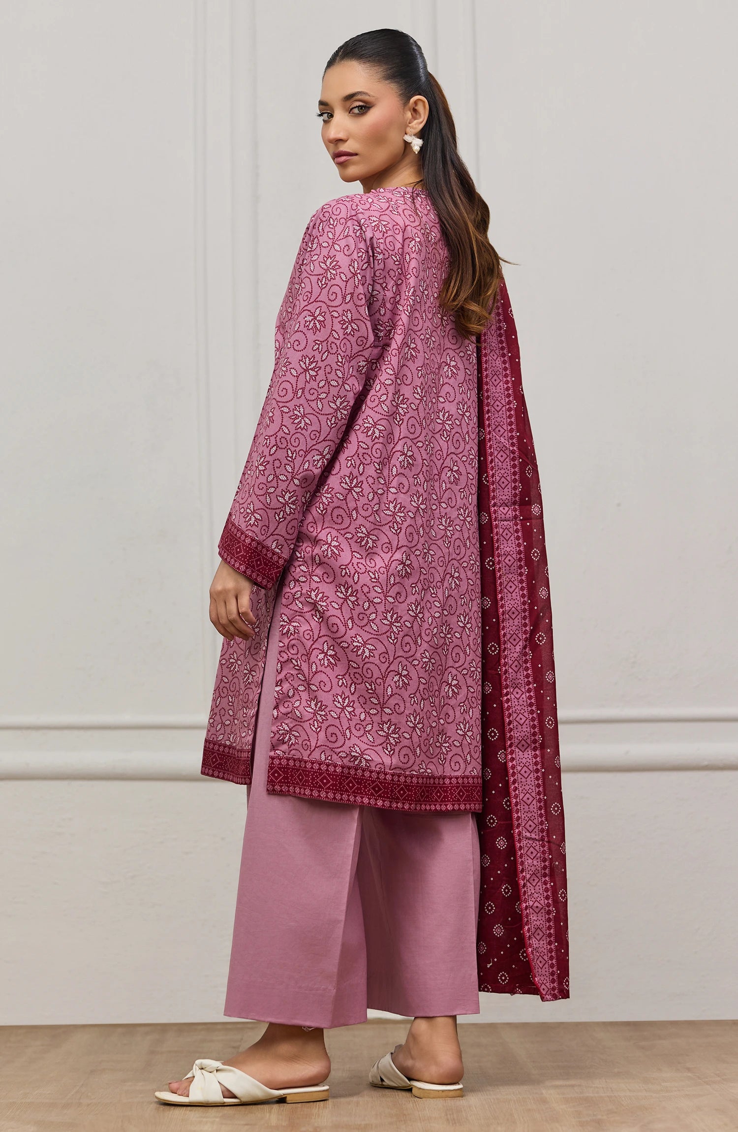 Unstitched | 3 Piece | Printed | Lawn Shirt | OTL-20845/U LIGHT PINK