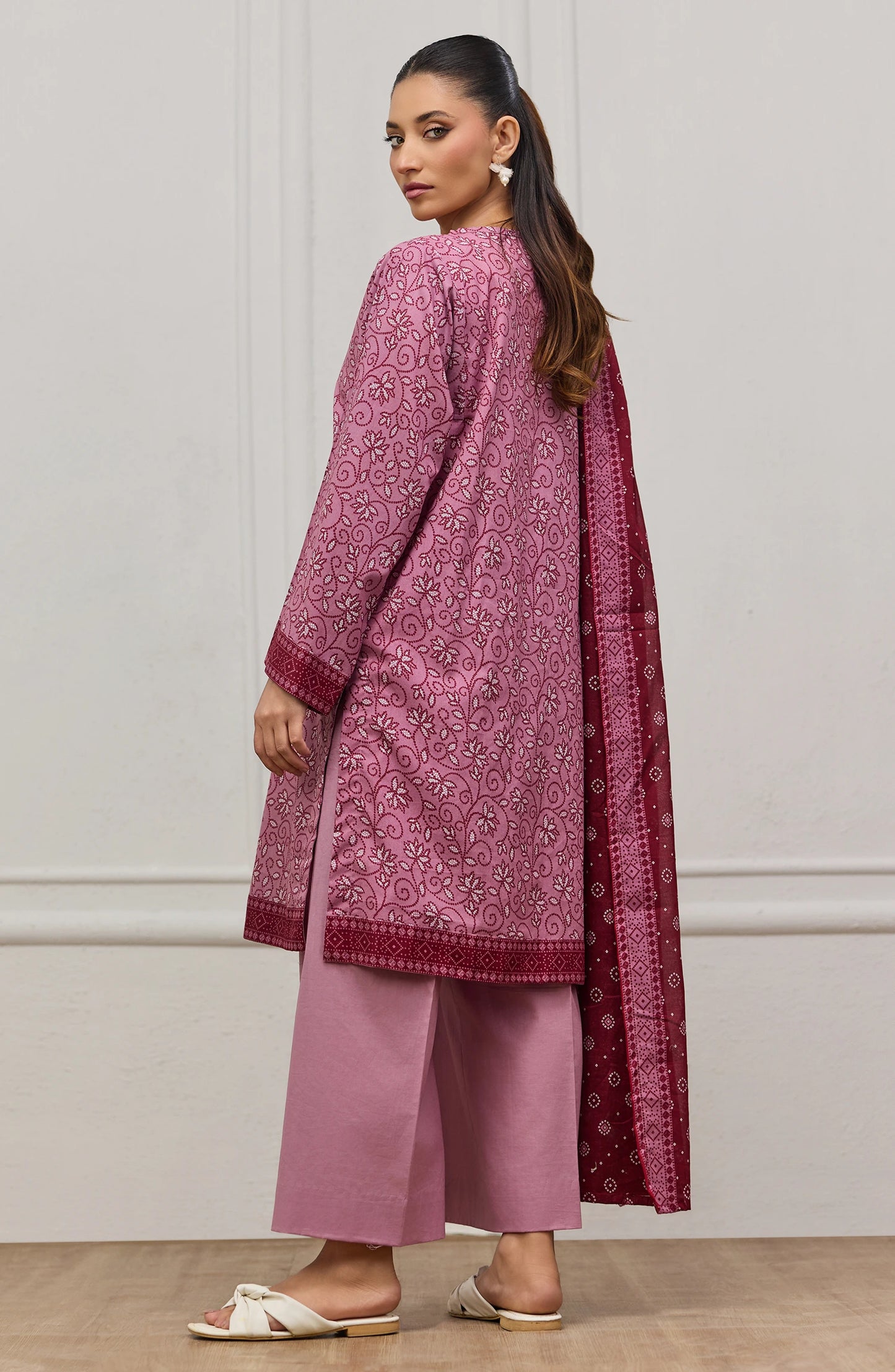Unstitched | 3 Piece | Printed | Lawn Shirt | OTL-20845/U LIGHT PINK