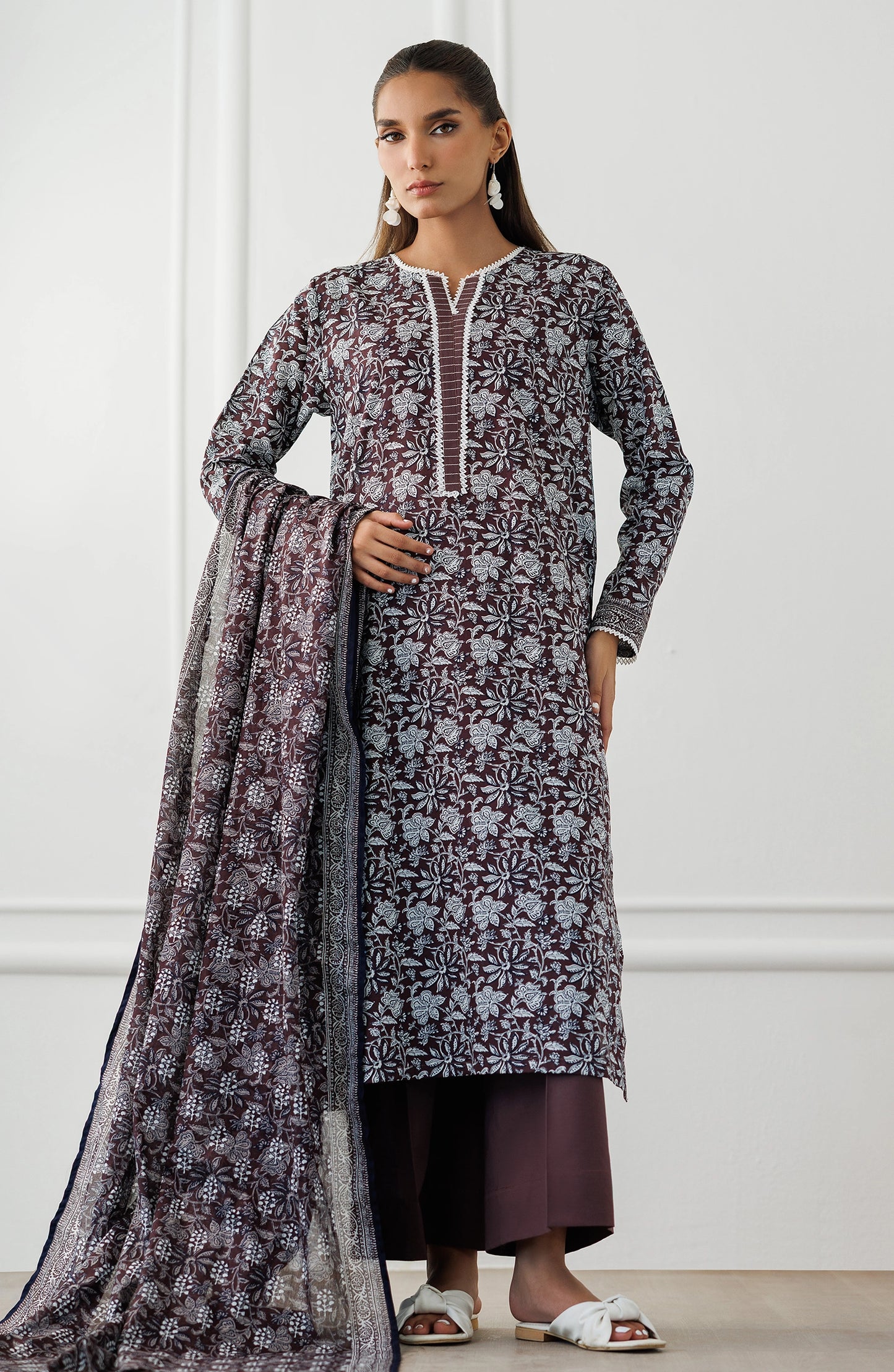 Stitched | 3 Piece | Printed Lawn | OTL-25-371