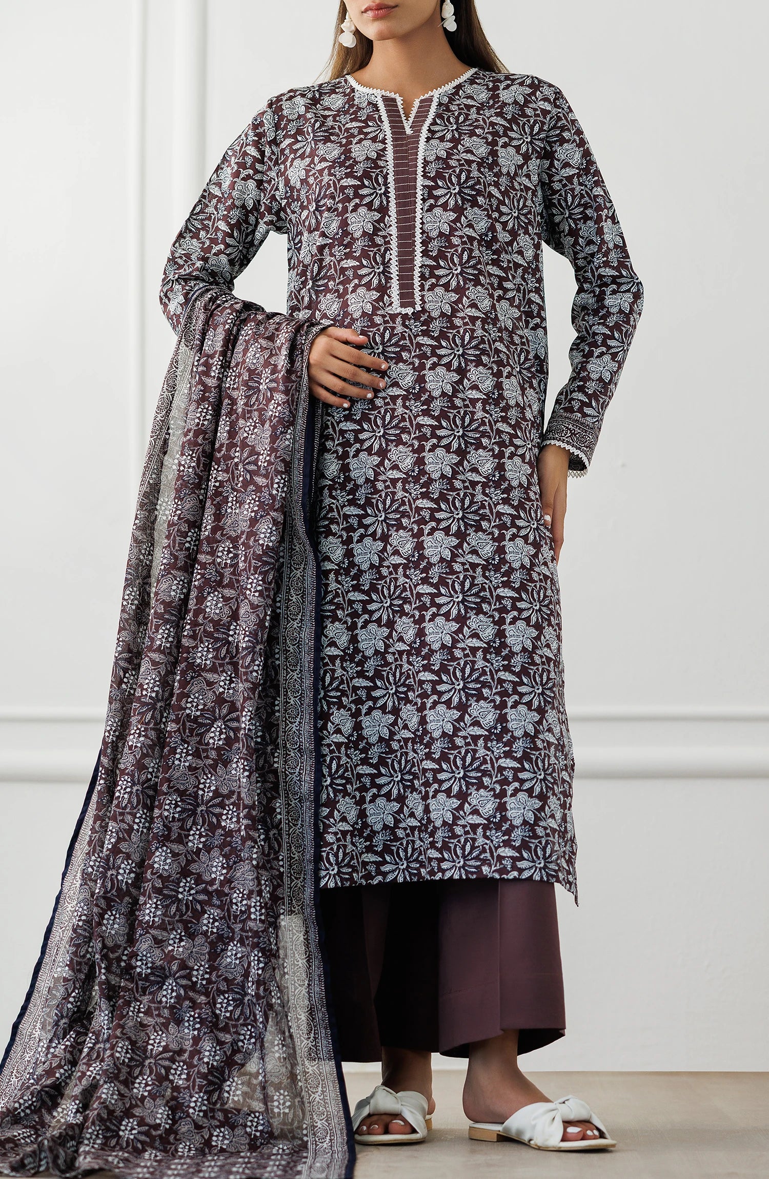 UNSTITCHED | 3 Piece | Printed Lawn | OTL-25-371