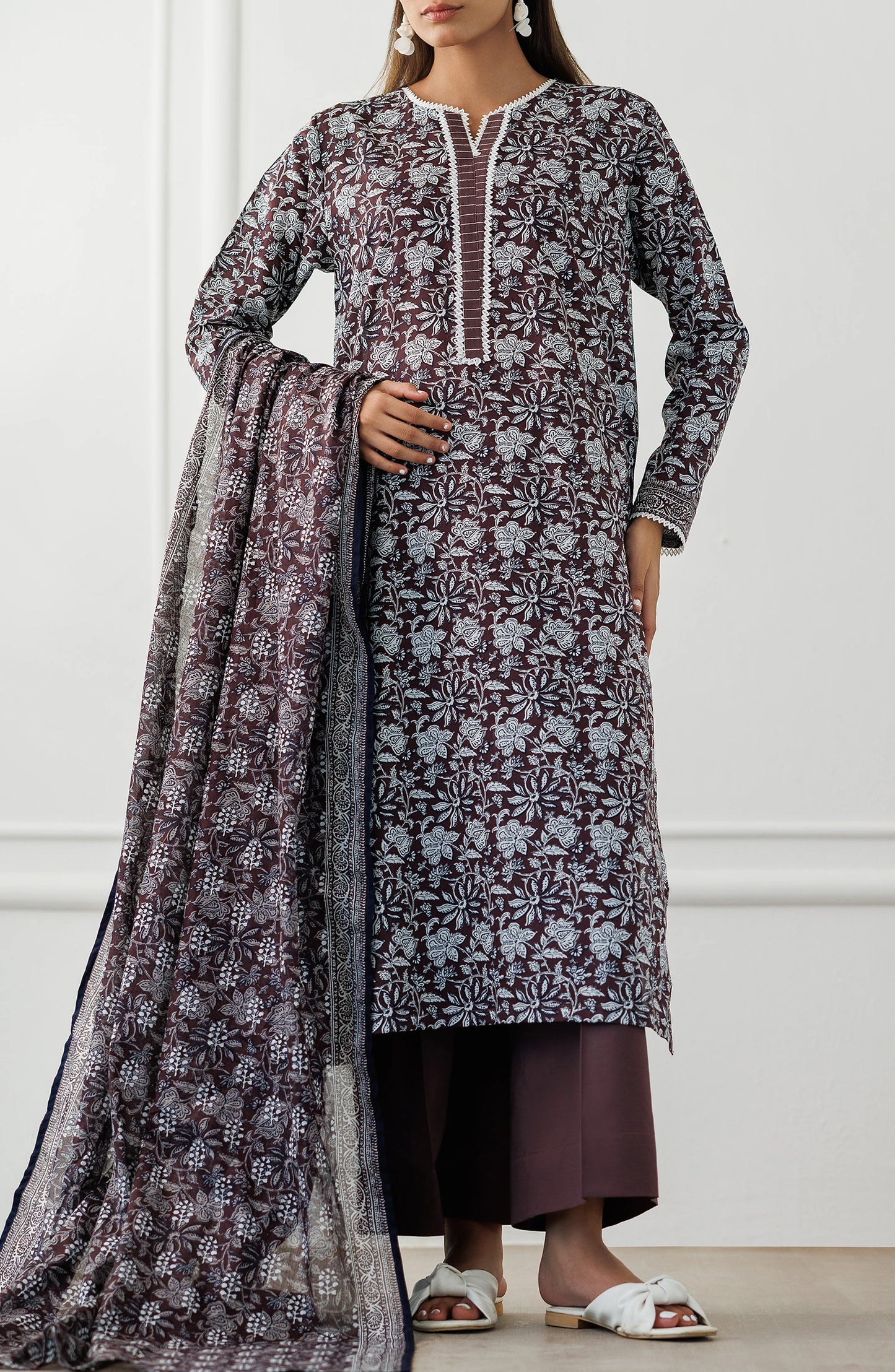 UNSTITCHED | 3 Piece | Printed Lawn | OTL-25-371