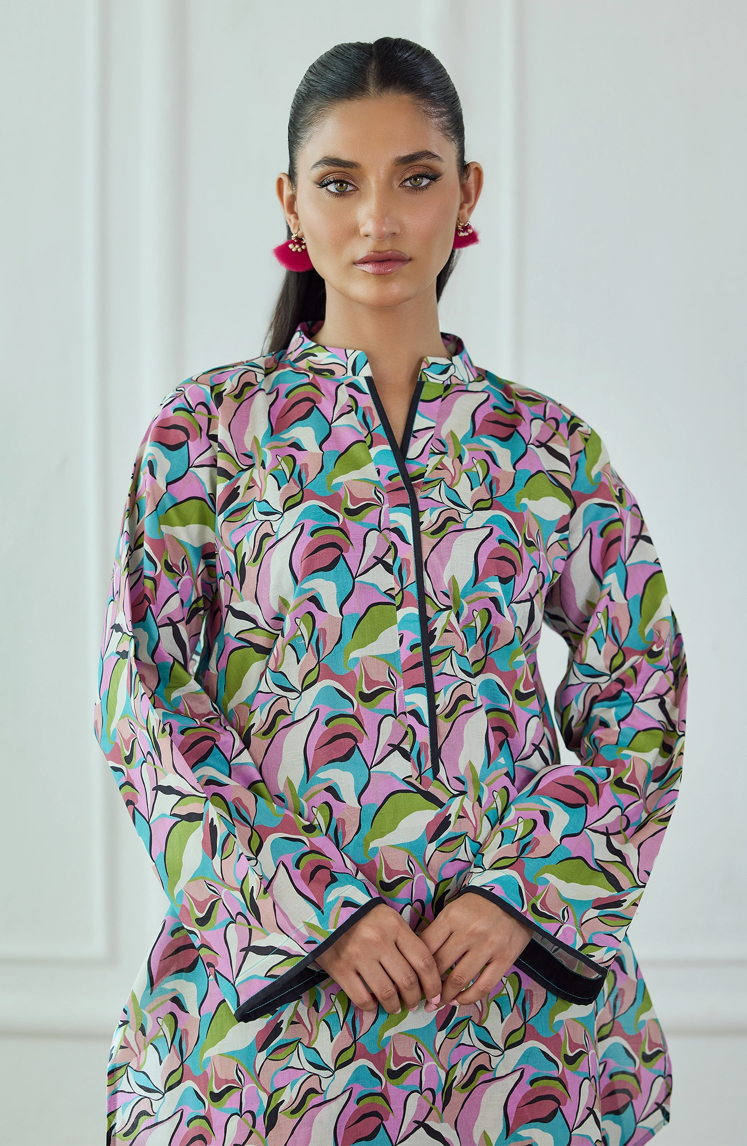 Stitched | 2 Piece | Printed | Lawn Jacquard Shirt | WRCJ25S-2050/S BLACK