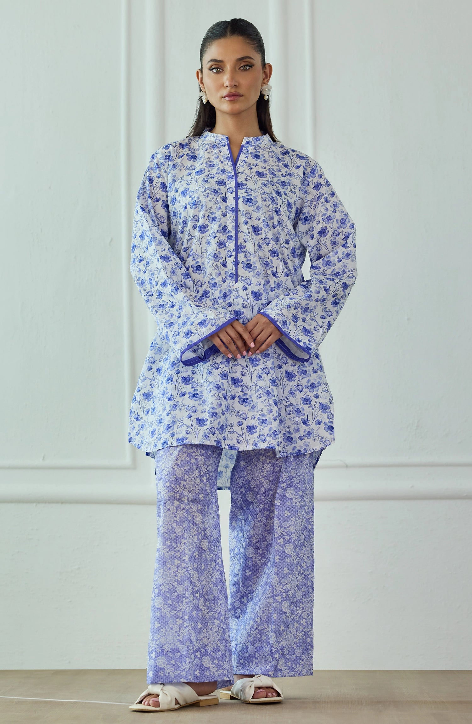 Stitched | 2 Piece | Printed | Jacquard Shirt | WRCJ25S-2054/S BLUE