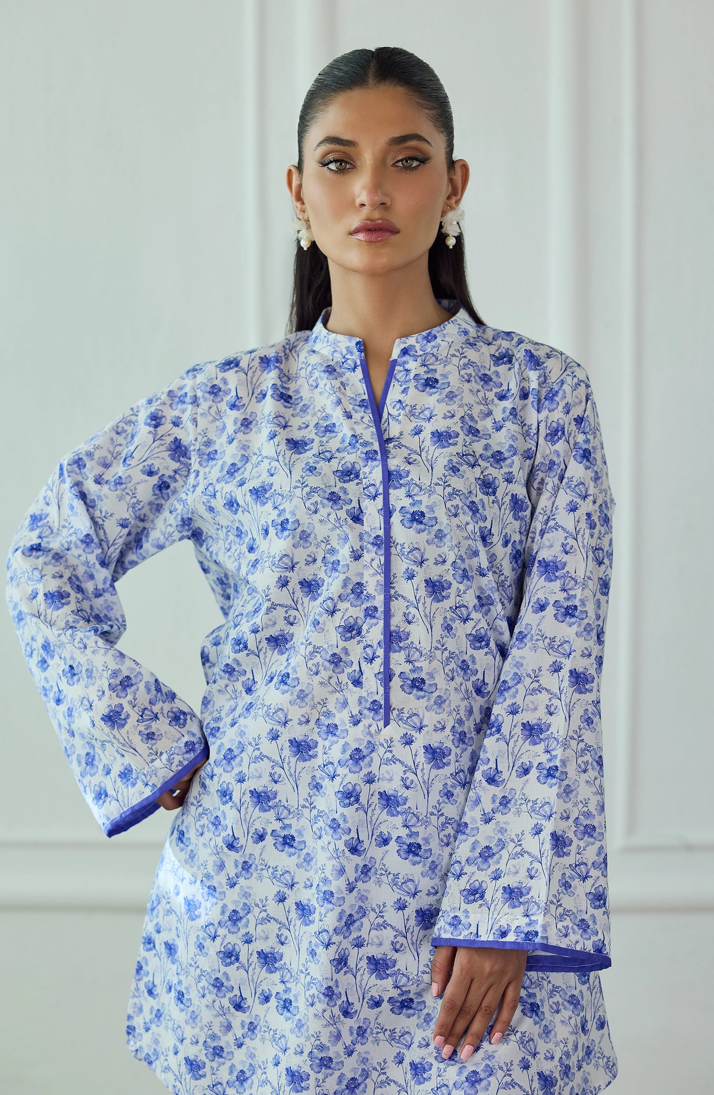 Stitched | 2 Piece | Printed | Jacquard Shirt | WRCJ25S-2054/S BLUE