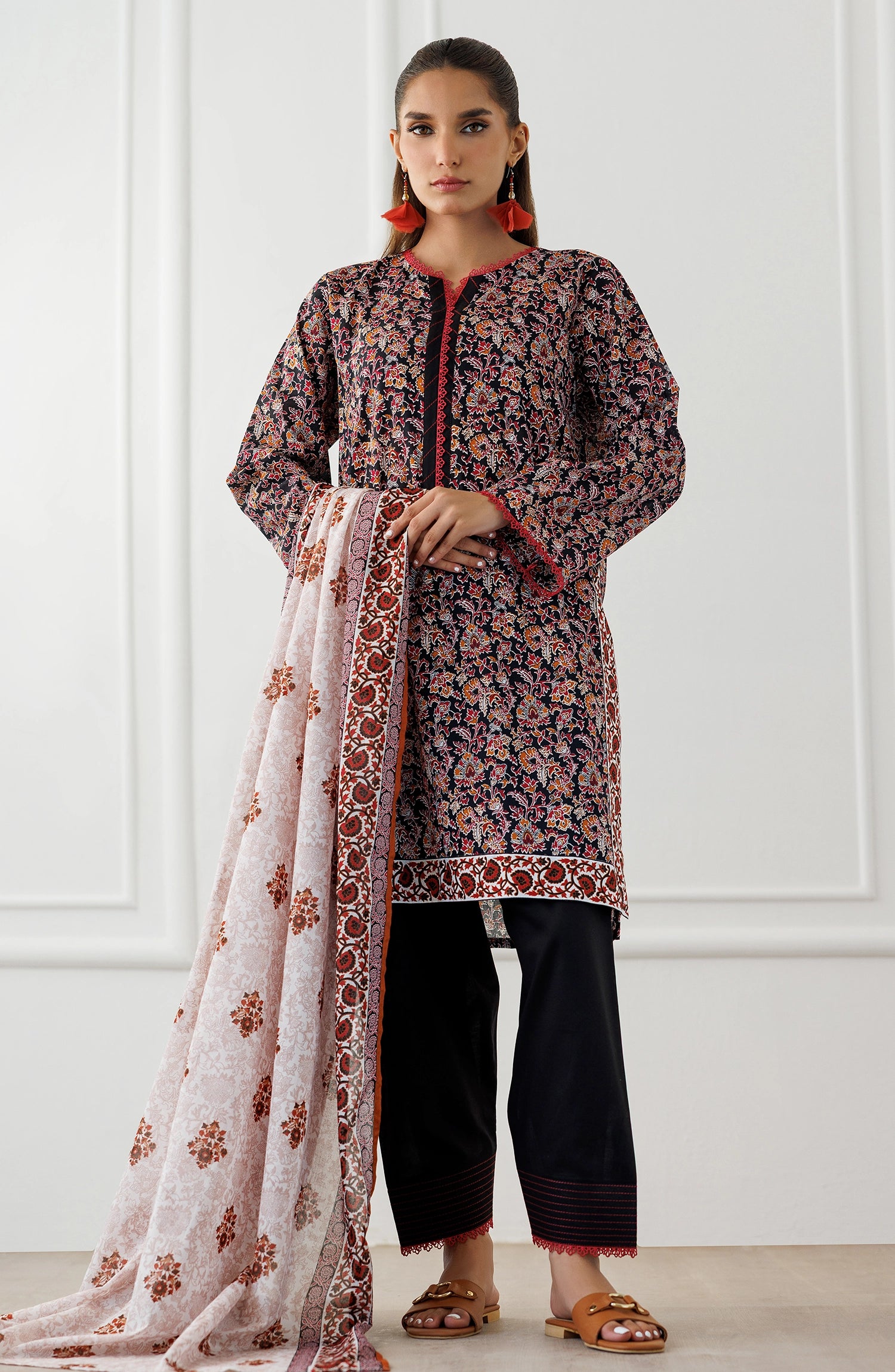 Stitched | 3 Piece | Printed Lawn | OTL-25-348