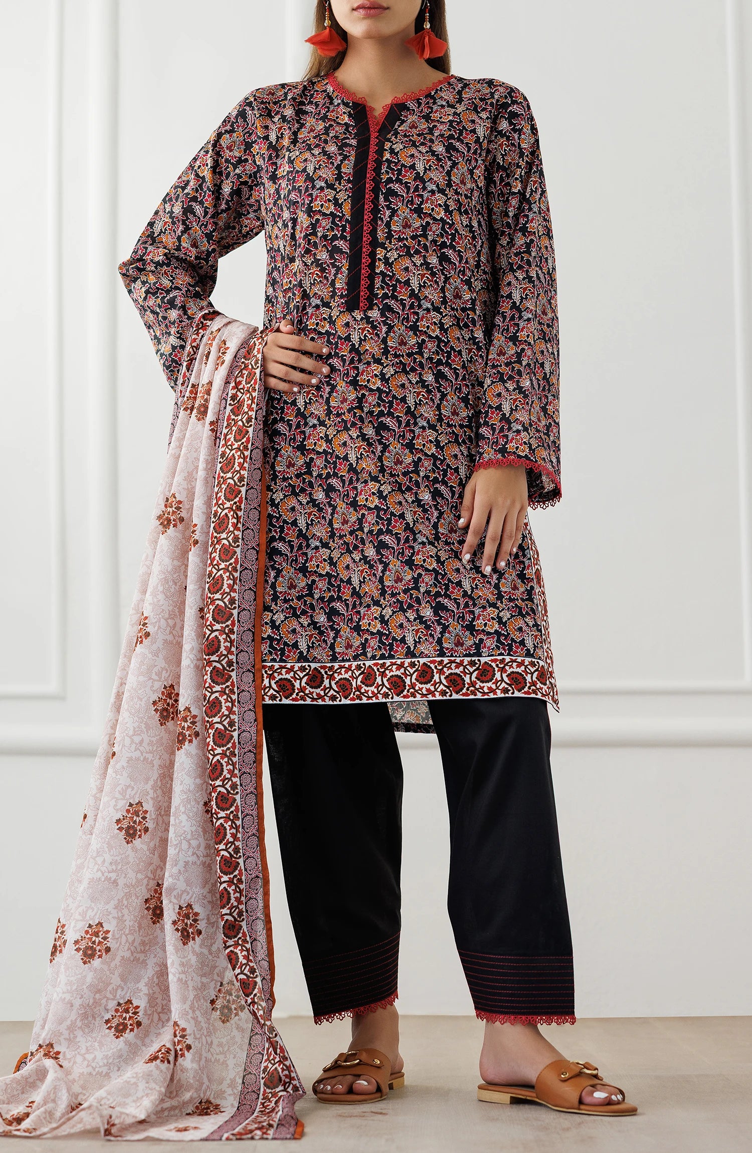 UNSTITCHED | 3 Piece | Printed Lawn | OTL-25-348