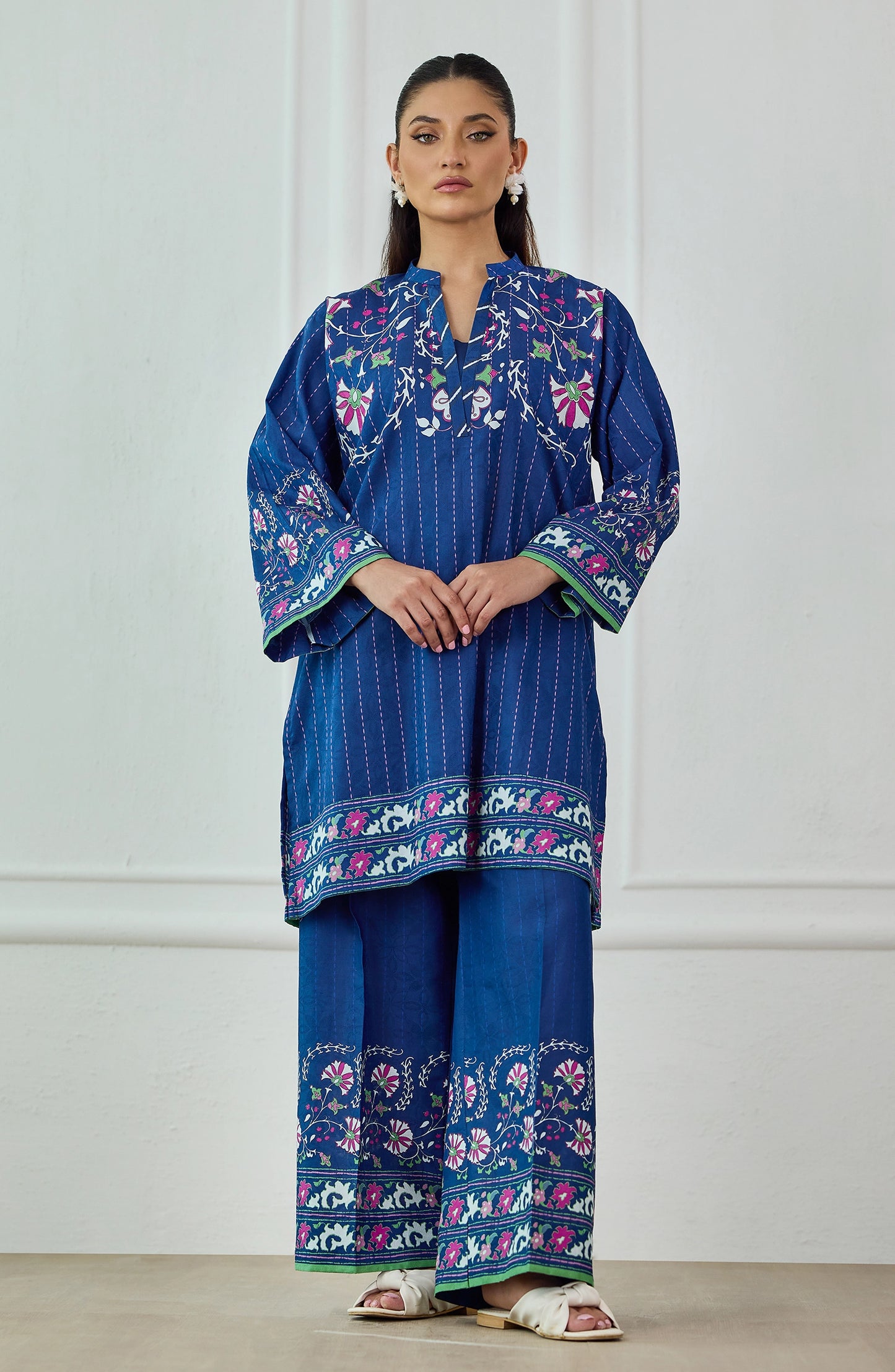 Stitched | 2 Piece | Printed | Lawn Jacquard Shirt | WRCJ25S-2052/S BLUE