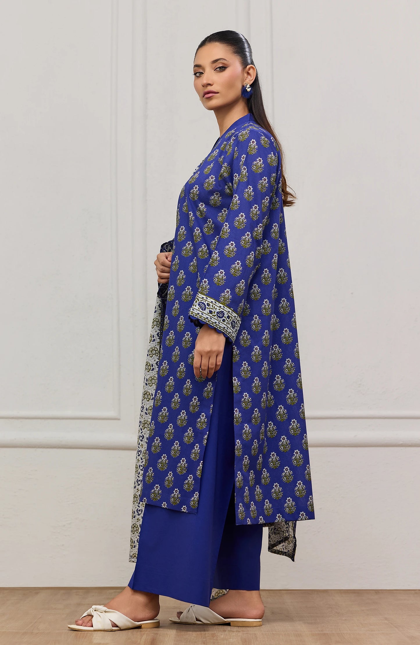 Unstitched | 3 Piece | Printed | Lawn Shirt | OTL-20475/U BLUE