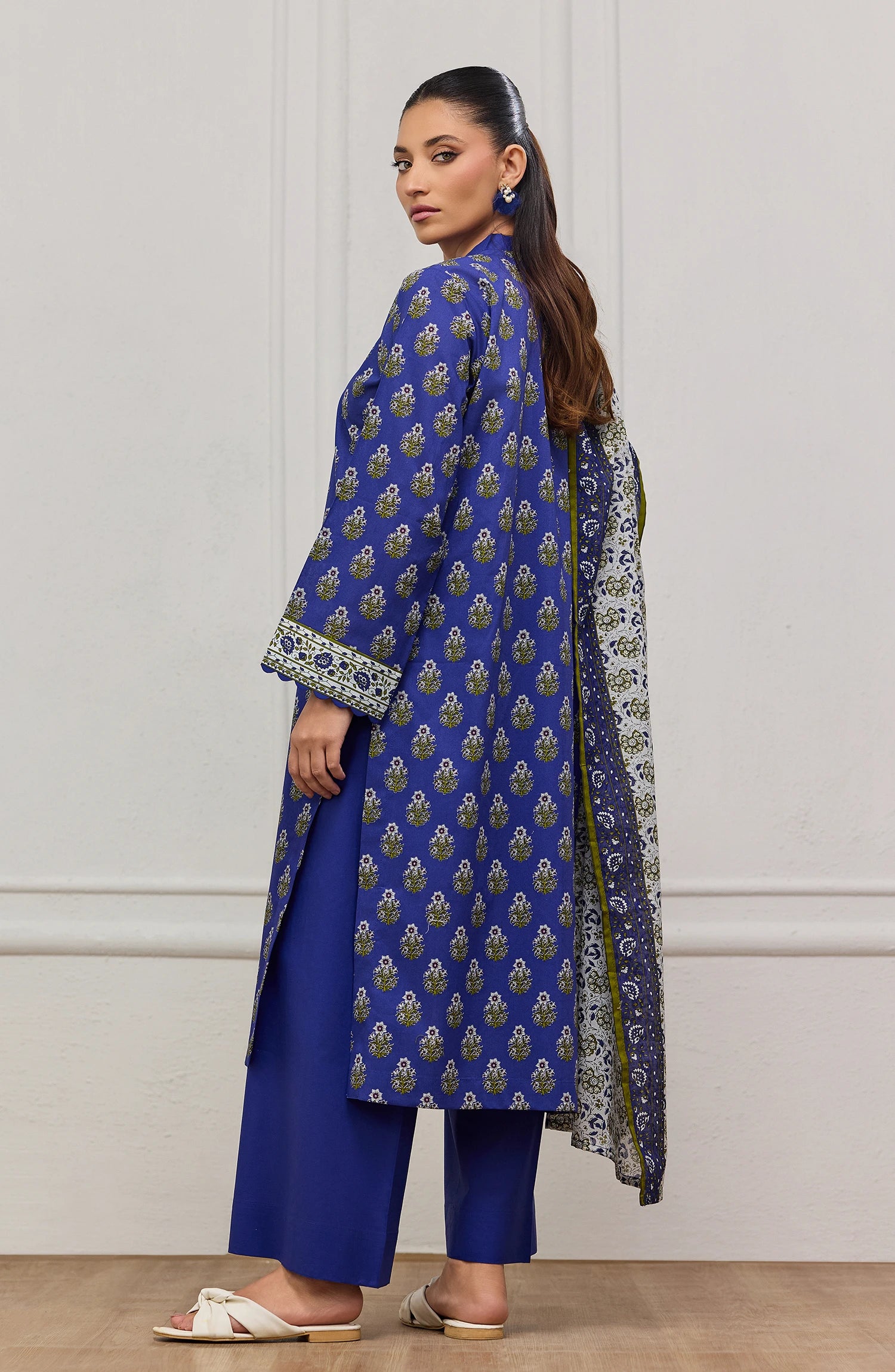 Unstitched | 3 Piece | Printed | Lawn Shirt | OTL-20475/U BLUE