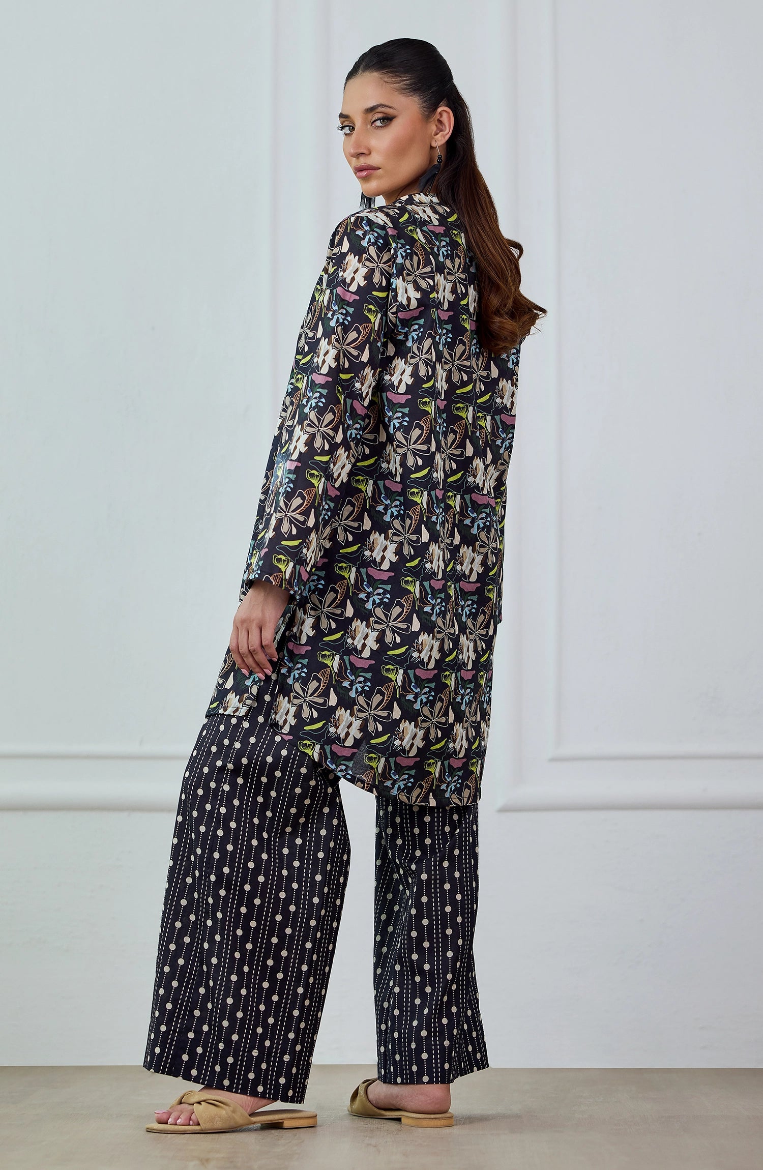 Stitched | 2 Piece | Printed | Jacquard Shirt | WRCJ25S-2056/S BLACK